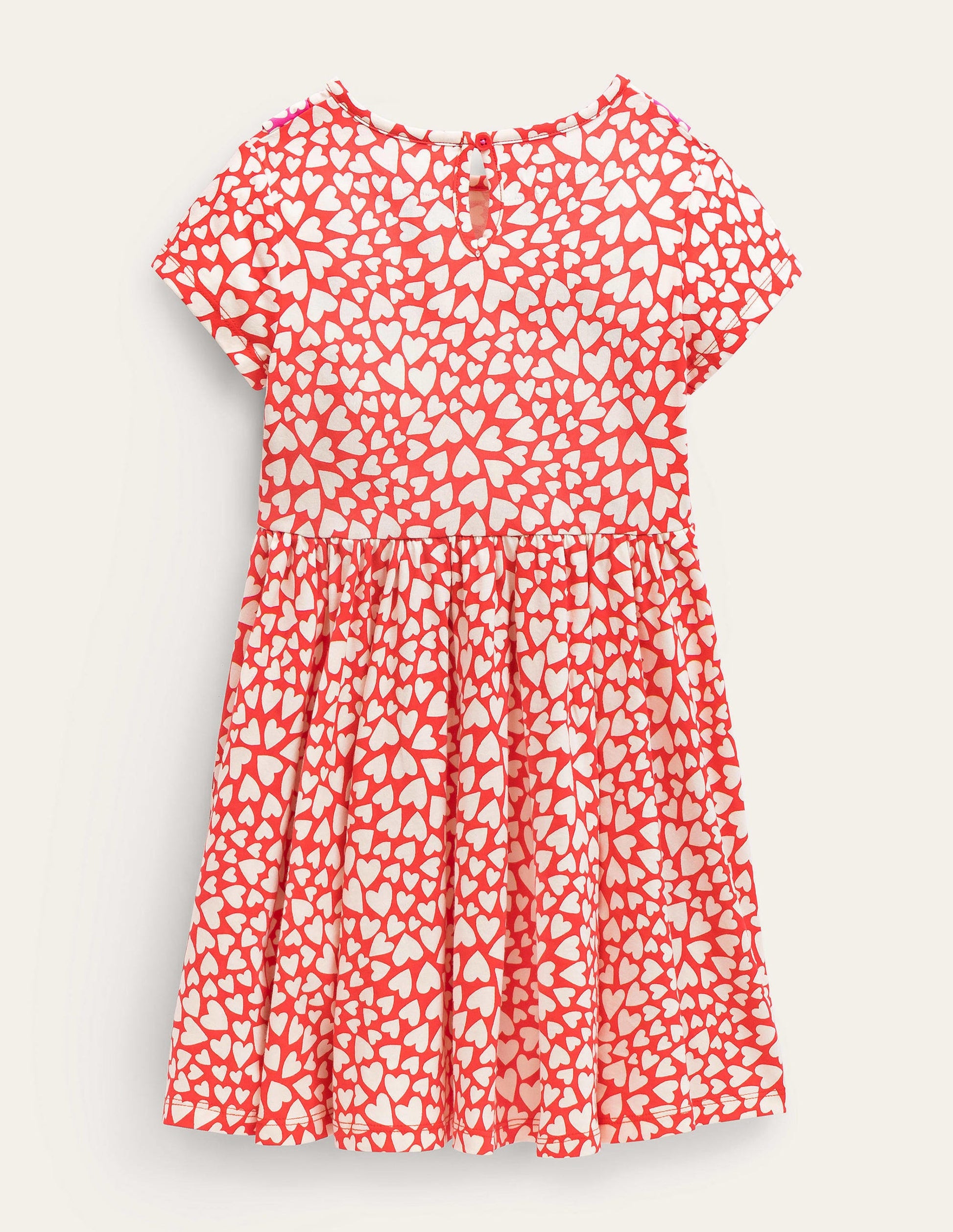 Frilly Twirly Dress-Strawberry Tart Red Hearts-2