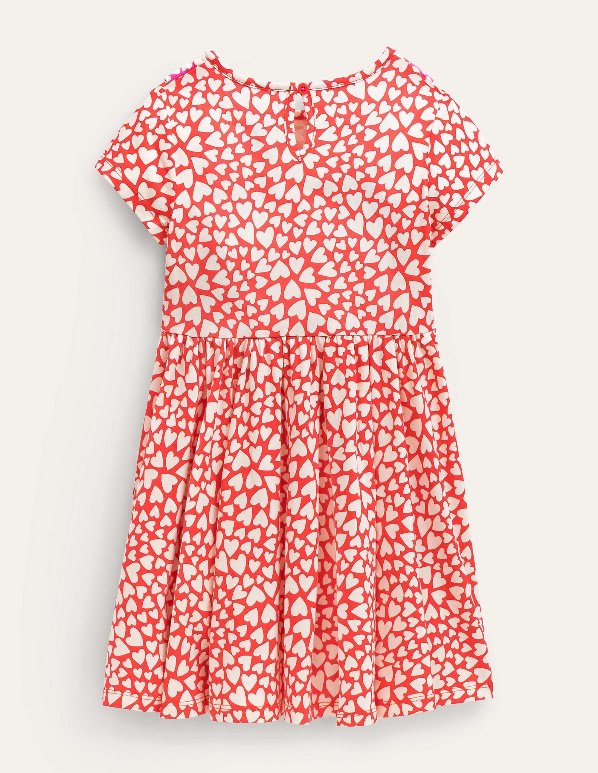 Frilly Twirly Dress-Strawberry Tart Red Hearts - Image 2