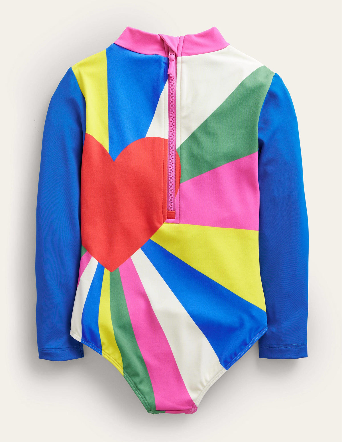 Printed Long Sleeve Swimsuit-Multi - Image 2