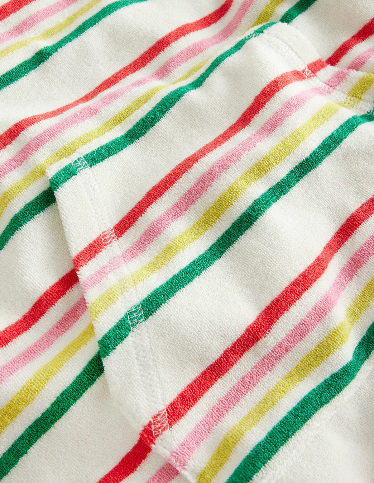 Pattern Towelling Beach Dress-Multi Stripe - Image 3