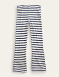 Jersey Kick Flare Leggings-Ivory/Navy