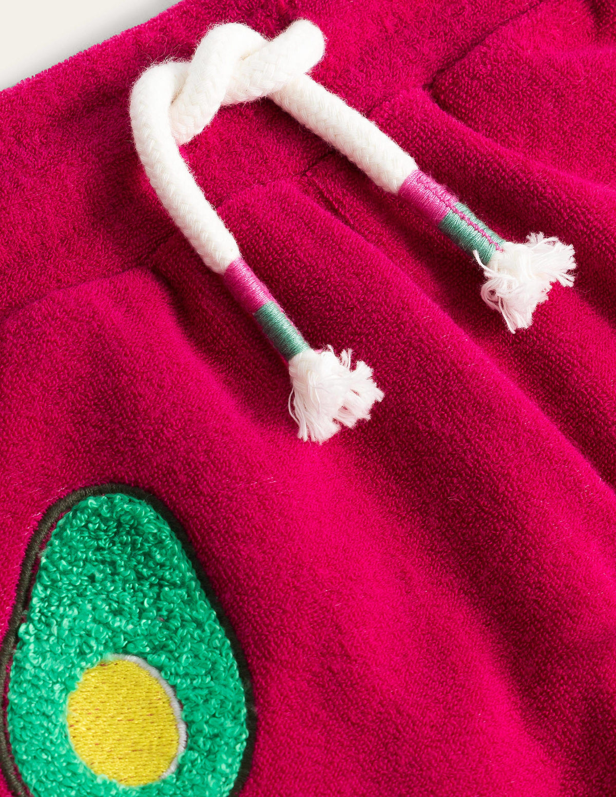 Towelling Appliqué Shorts-Candy Cane - Image 3