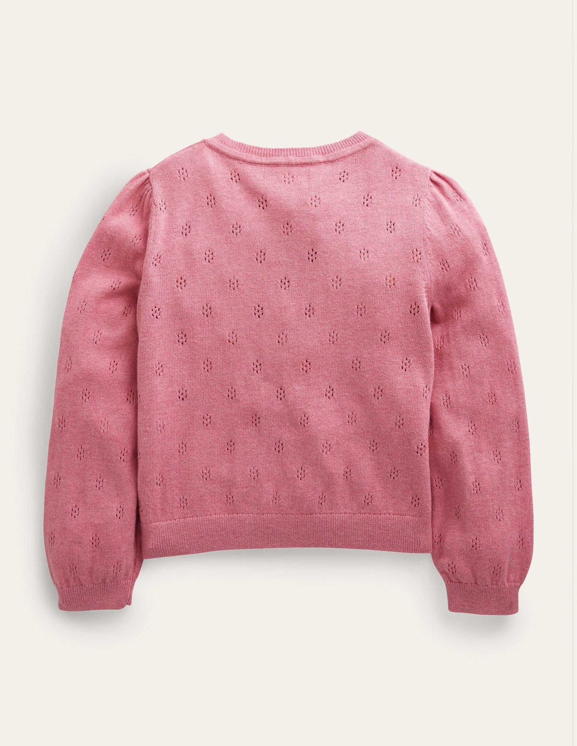 Cotton Cashmere Cardigan-Cameo Pink-2