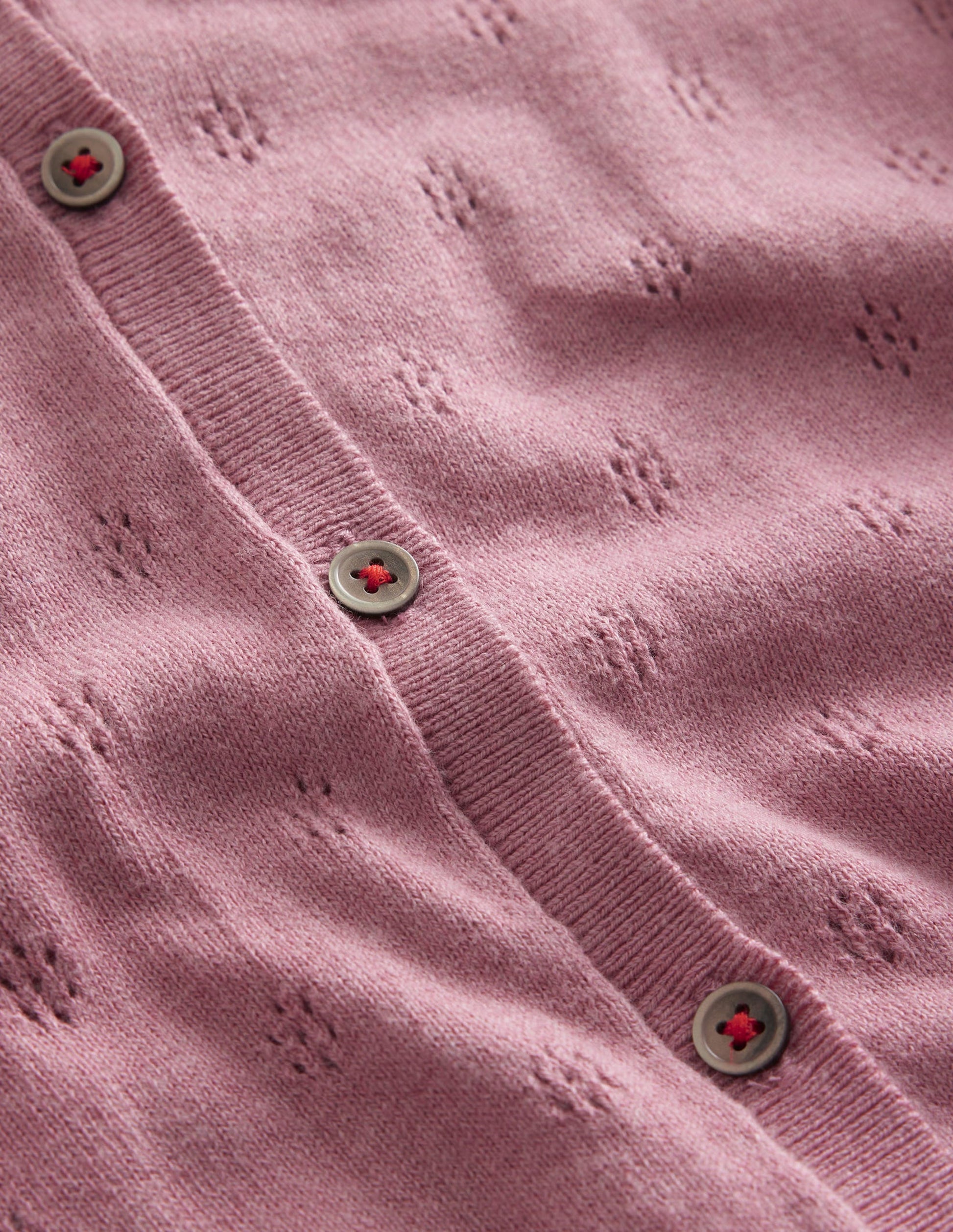 Cotton Cashmere Cardigan-Cameo Pink-3