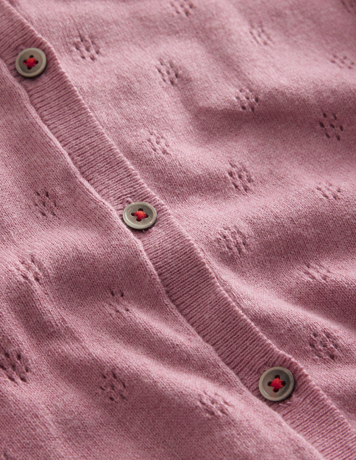 Cotton Cashmere Cardigan-Cameo Pink - Image 3