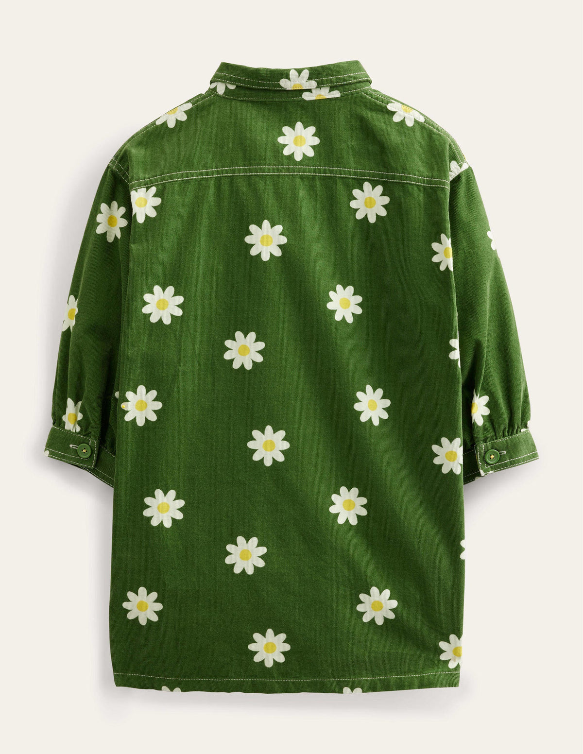 Utility Dress-Safari Green Daisy Stamp - Image 2
