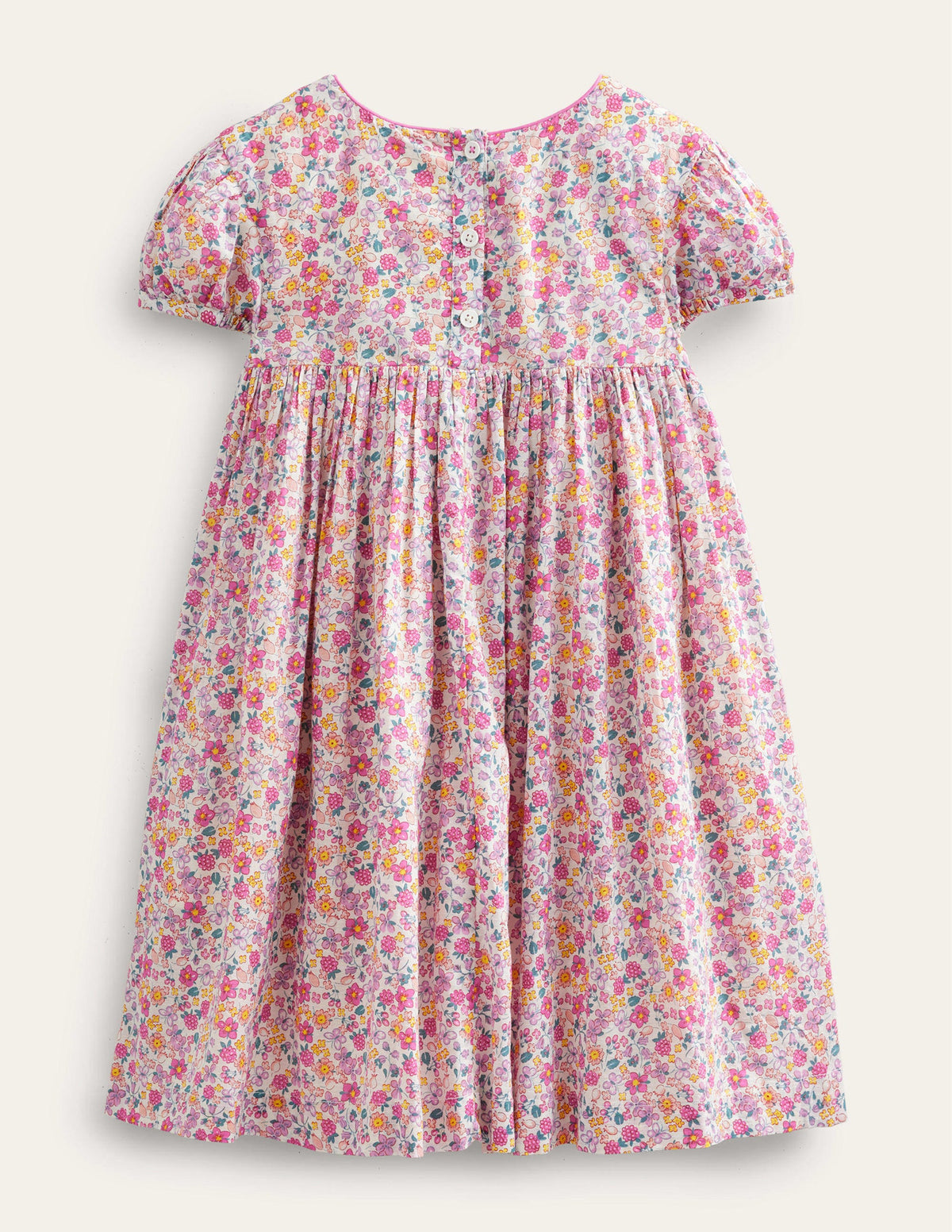 Nostalgic Smocked Dress-Bright Petal Floral - Image 2