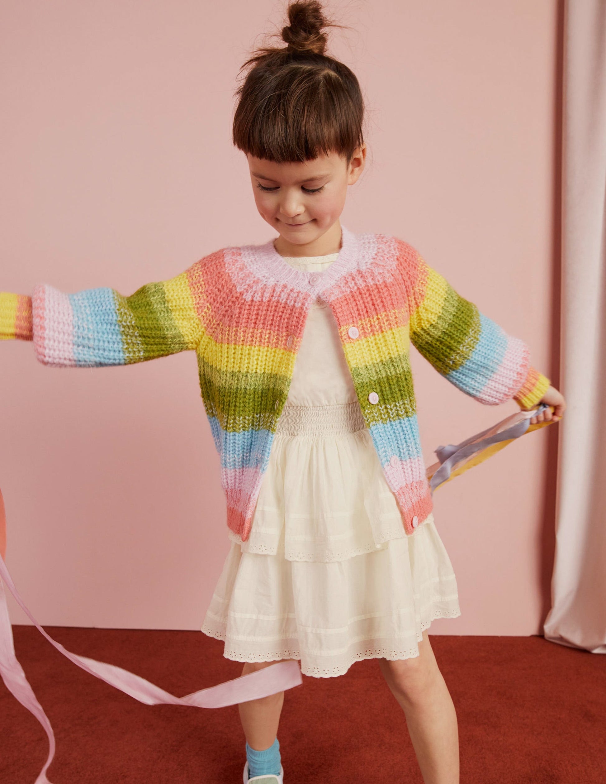 Ombre Rainbow Cardigan-Multi-7