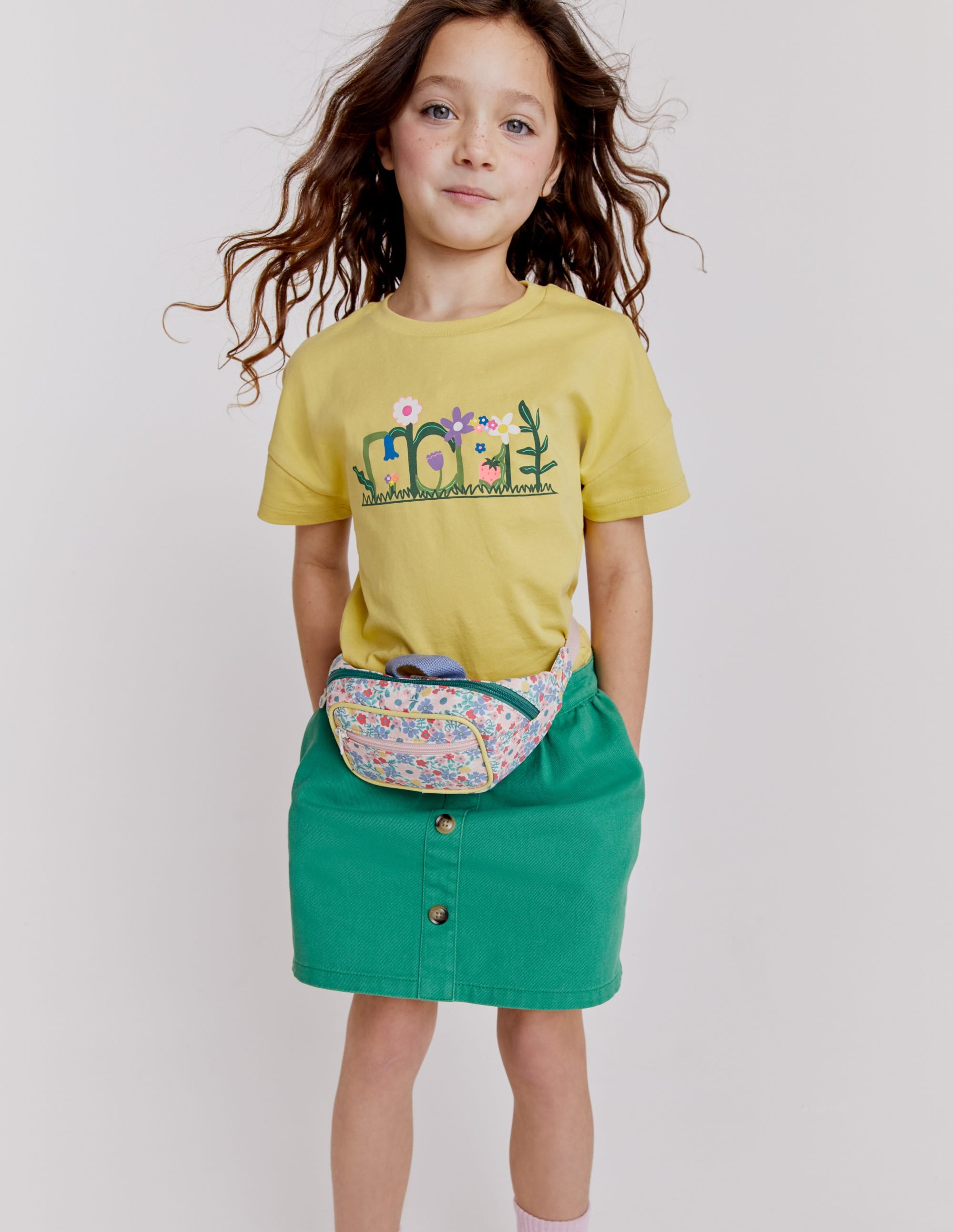 Printed Graphic T-shirt-Soft Lemon Hope - Image 5