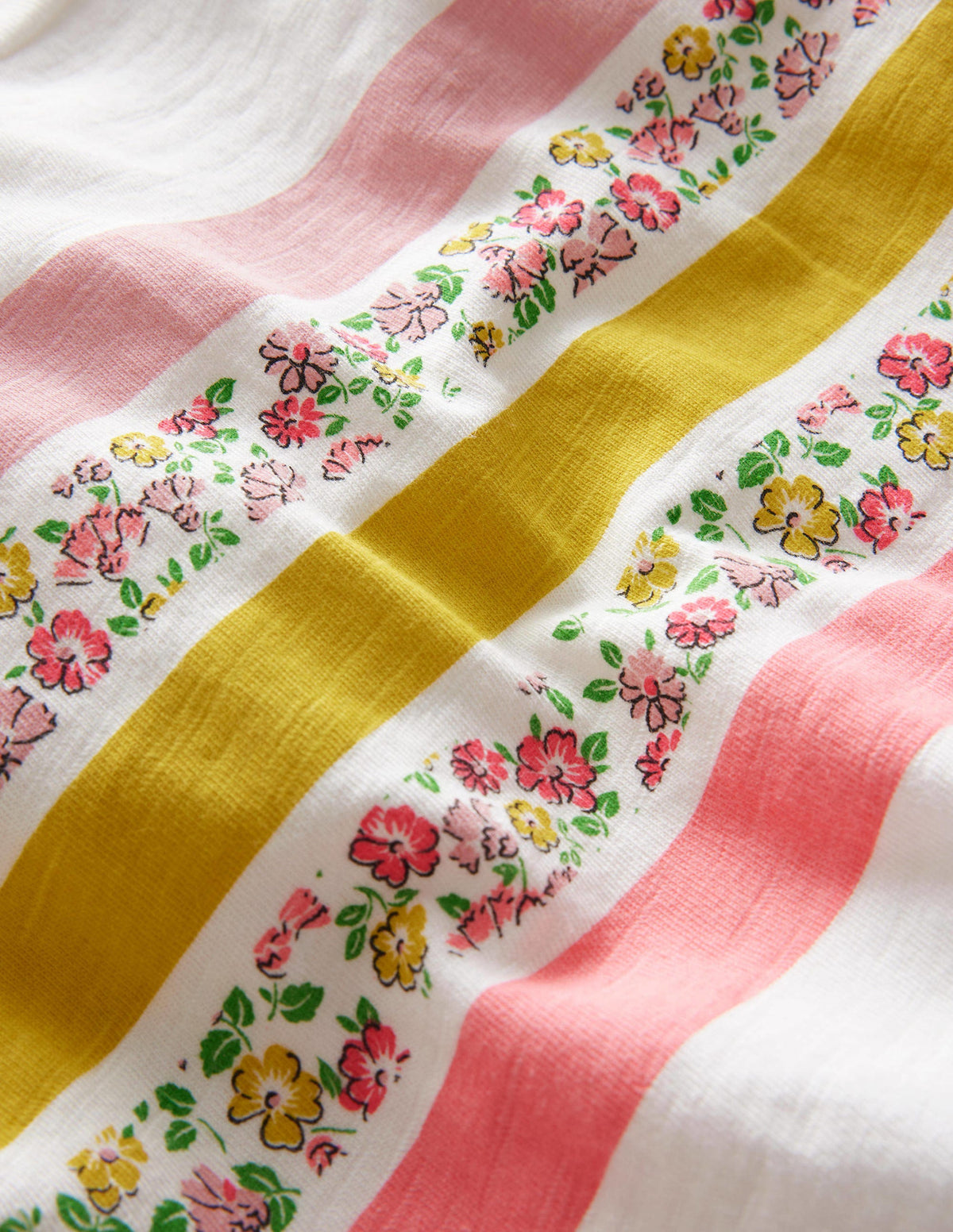 Relaxed T-shirt-Ivory Floral Stripe-3