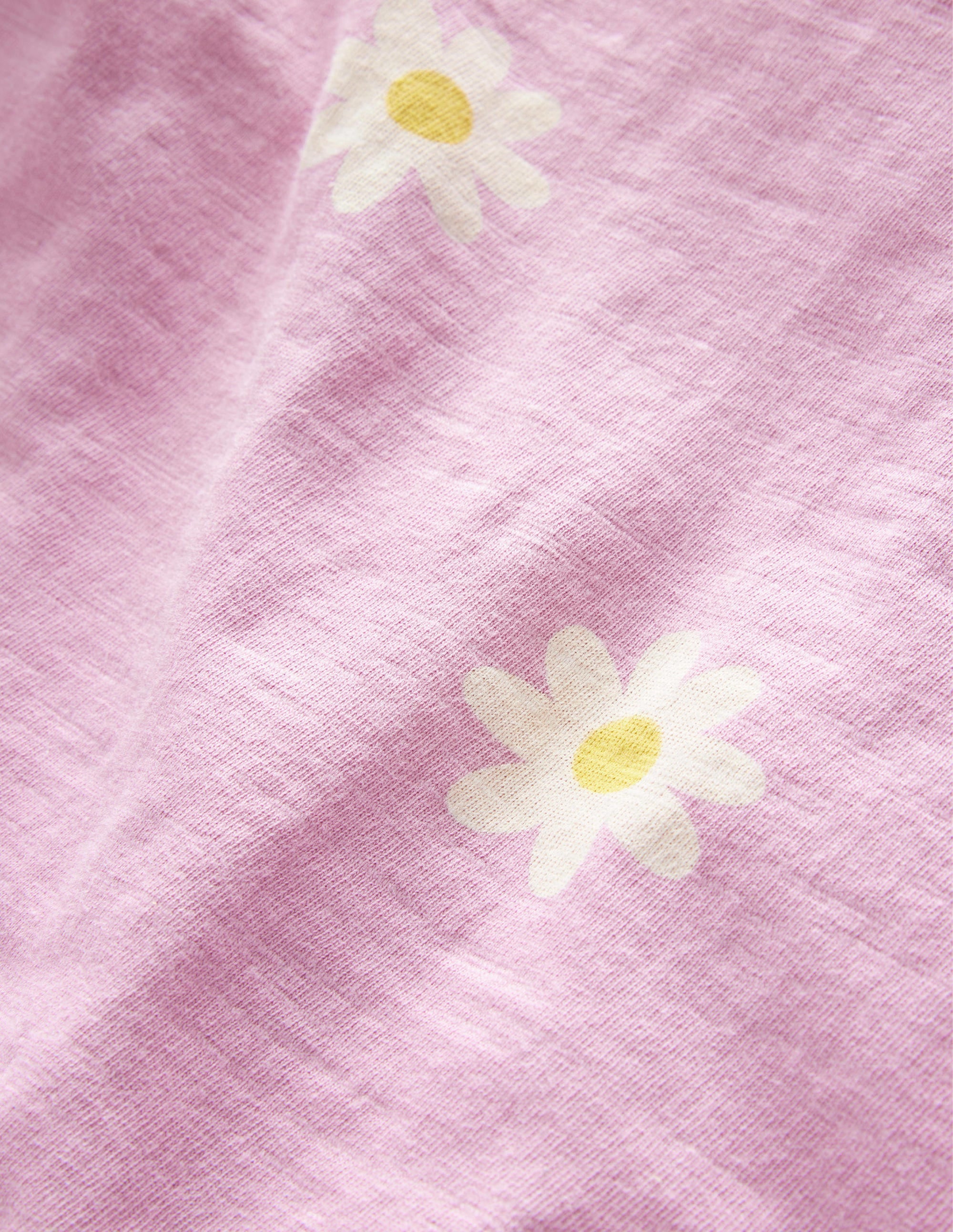 Relaxed T-shirt-Soft Lavender Daisies - Image 3