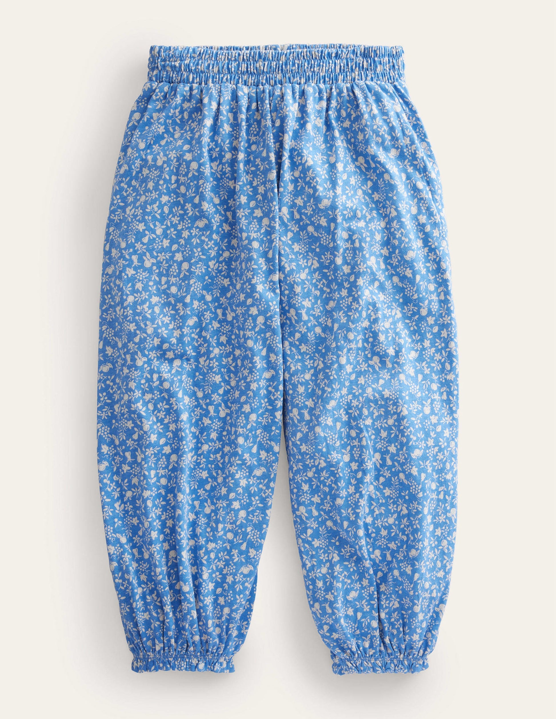 Jersey Harem Pants-Penzance Blue Orchard-1
