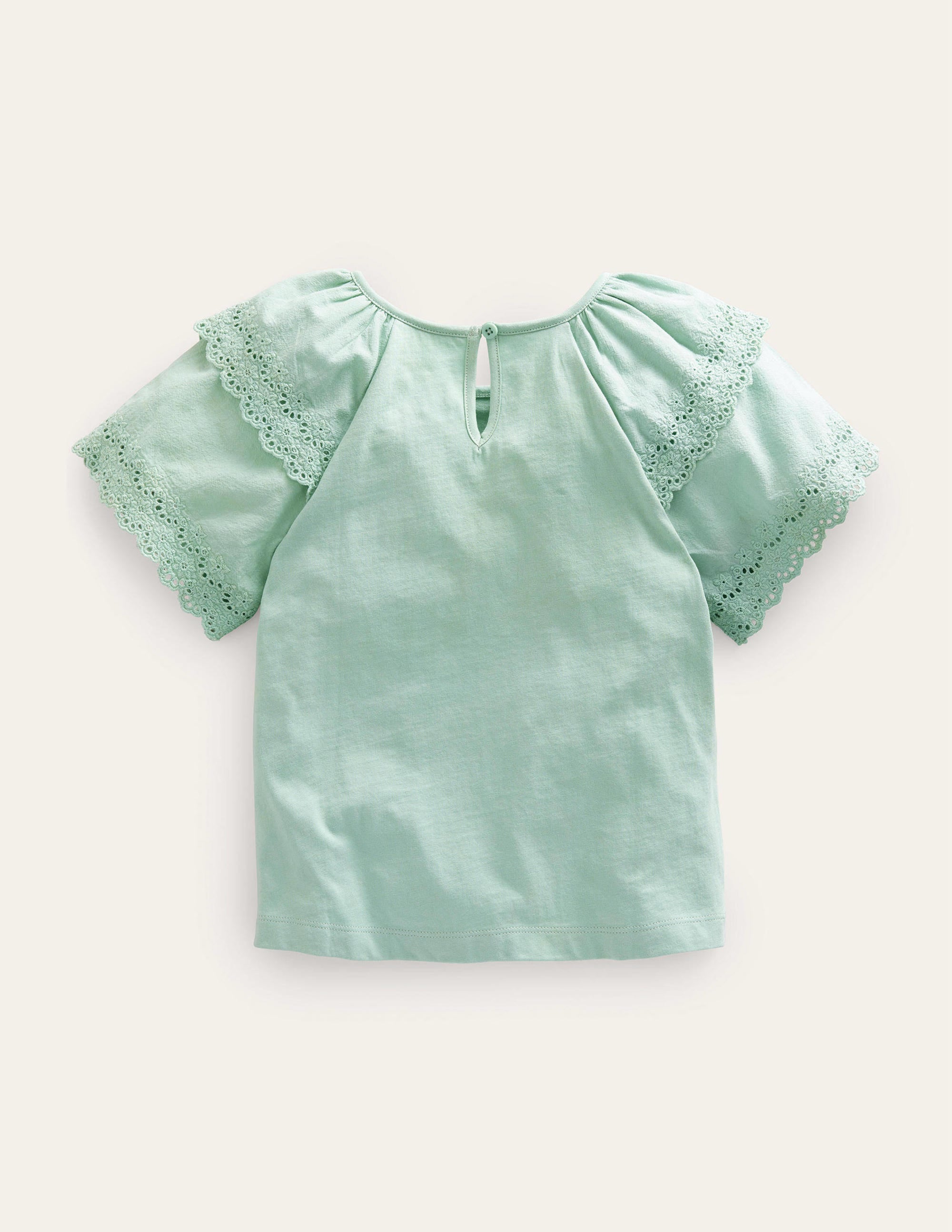 Broderie Mix T-shirt-Eton Blue - Image 2