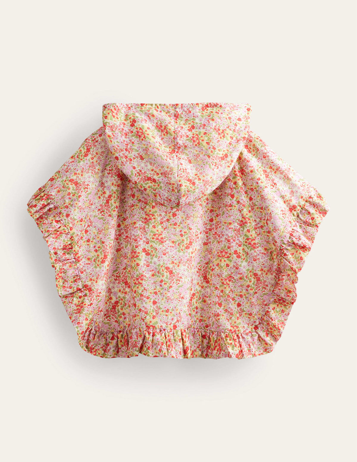 Towelling Poncho Hoodie-Spring Time Floral - Image 2