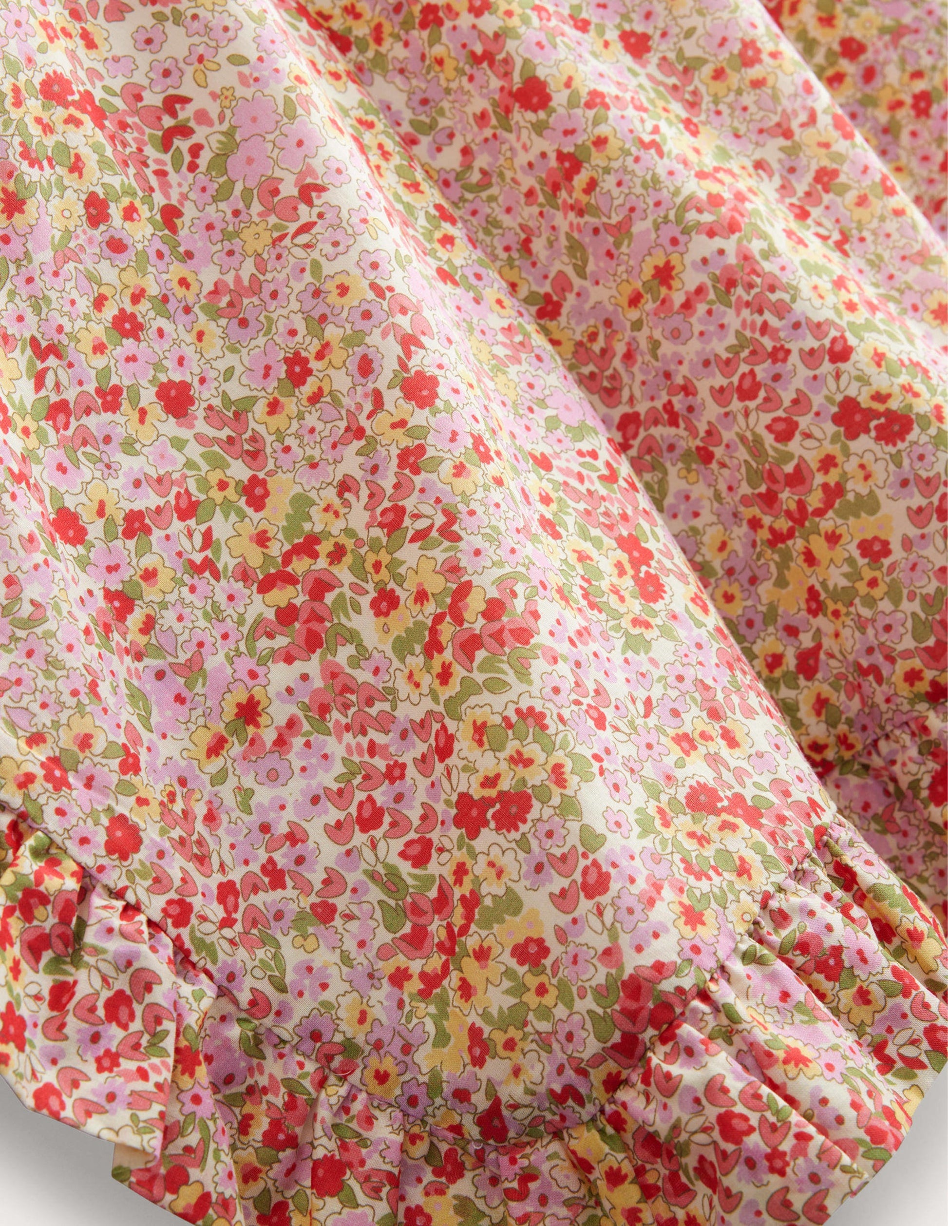 Towelling Poncho Hoodie-Spring Time Floral-3