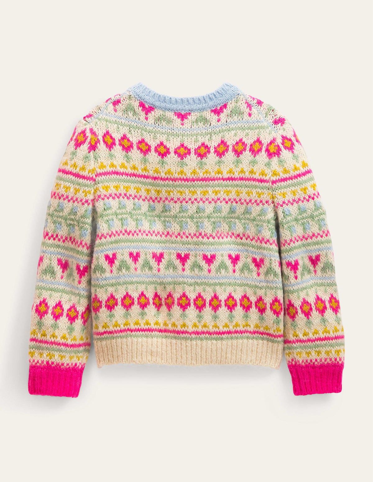 Oversized Fair Isle Cardigan-Multi-2