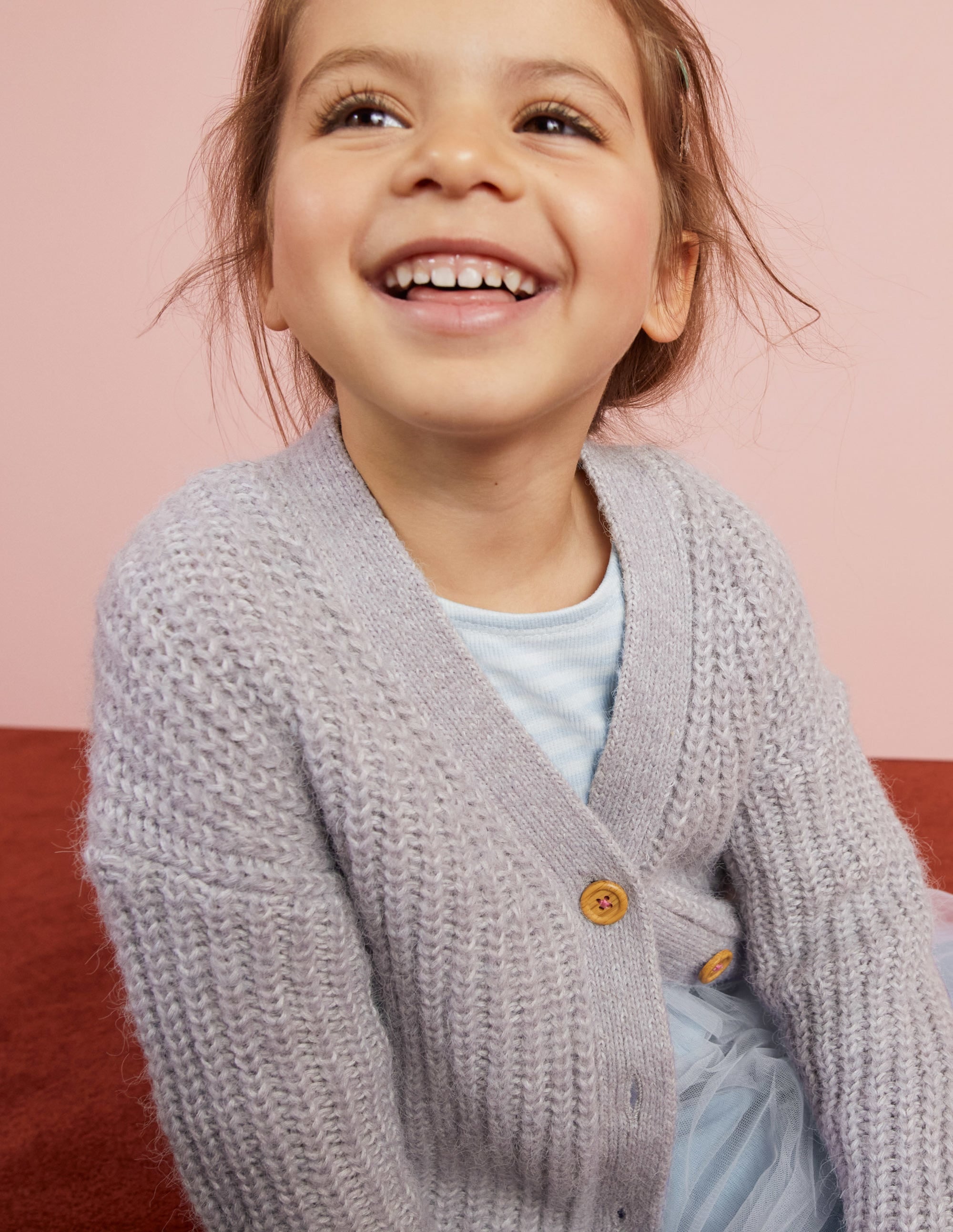 Fluffy Cardigan-Sliver Marl - Image 5