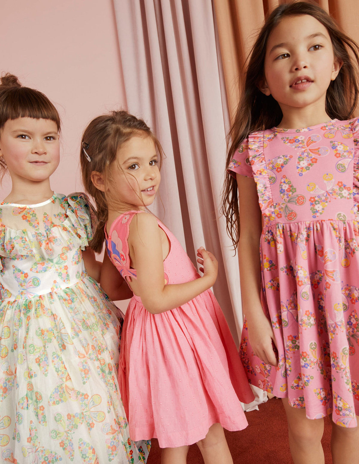 Frilly Tulle Dress-Ivory Multi Butterflies - Image 14