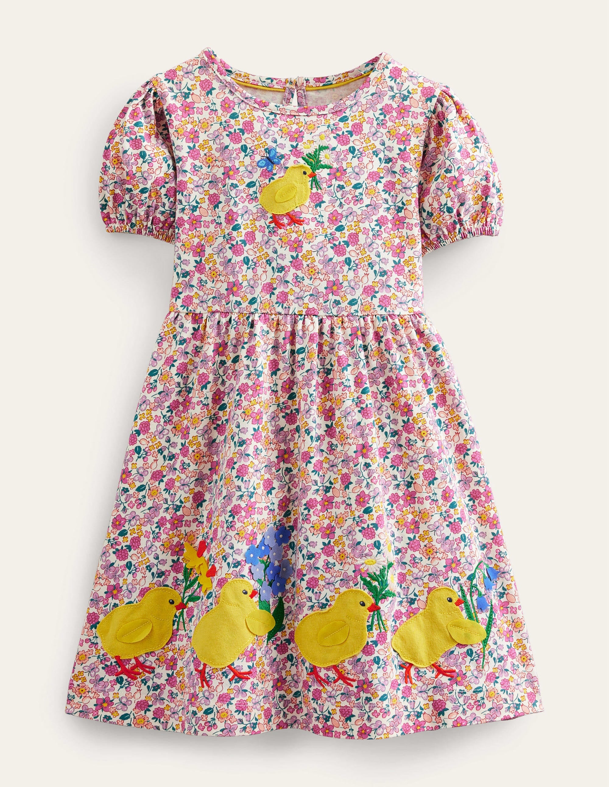 Jersey Logo Dress-Bright Petal Butterfly Berry - Image 1