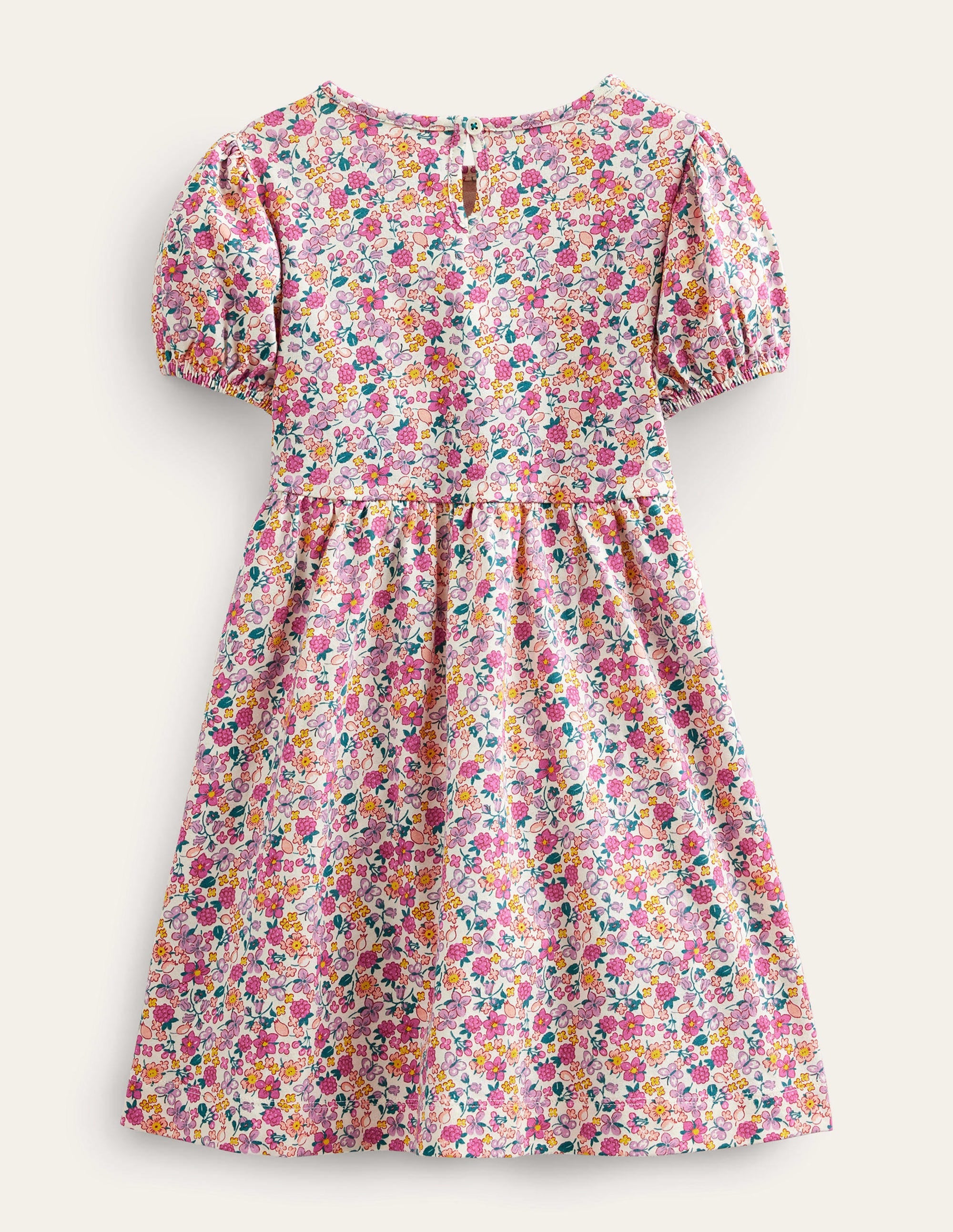 Jersey Logo Dress-Bright Petal Butterfly Berry - Image 2