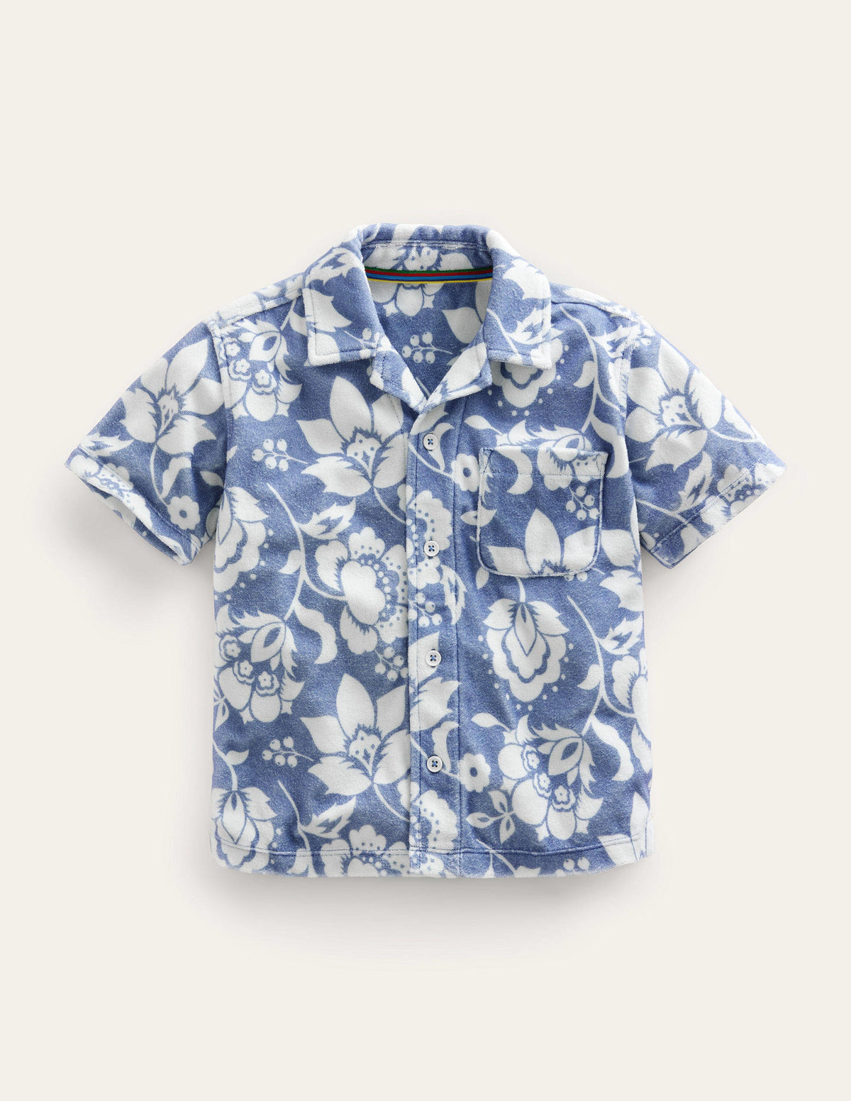Towelling Shirt-Soft Starboard Floral-1