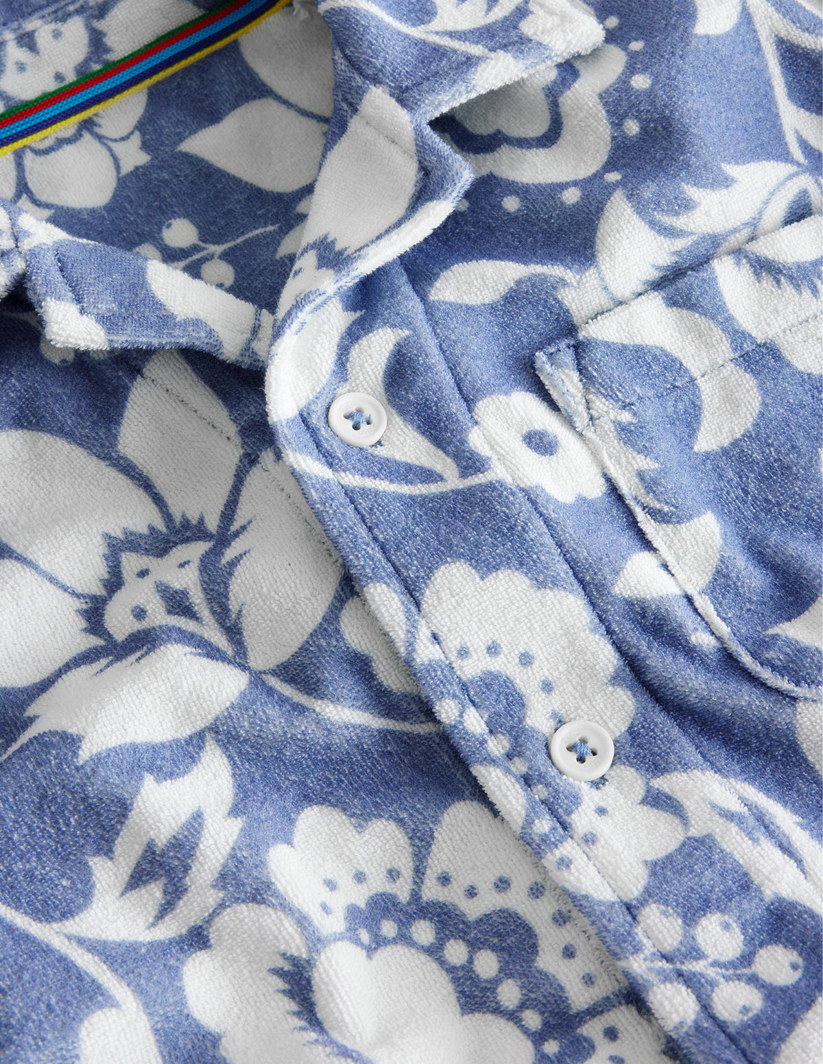 Towelling Shirt-Soft Starboard Floral - Image 3