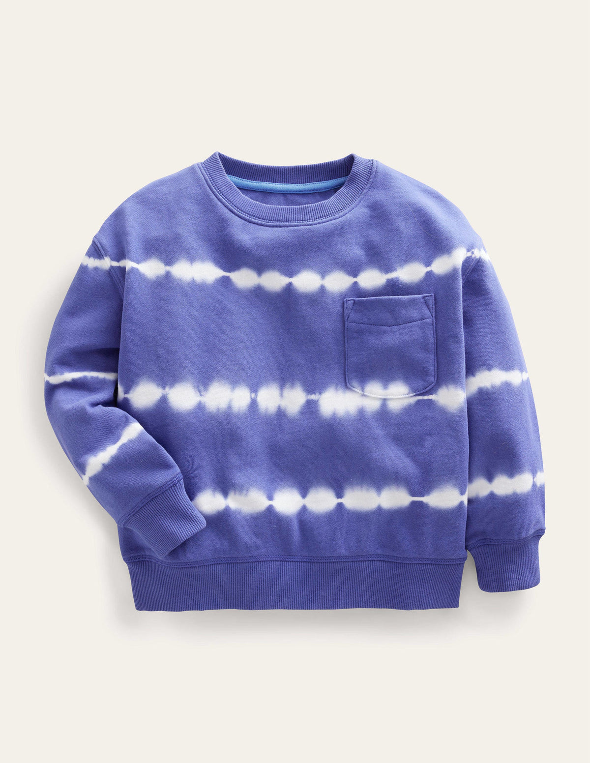 Tie Dye Sweatshirt-Blue/Ivory - Image 1