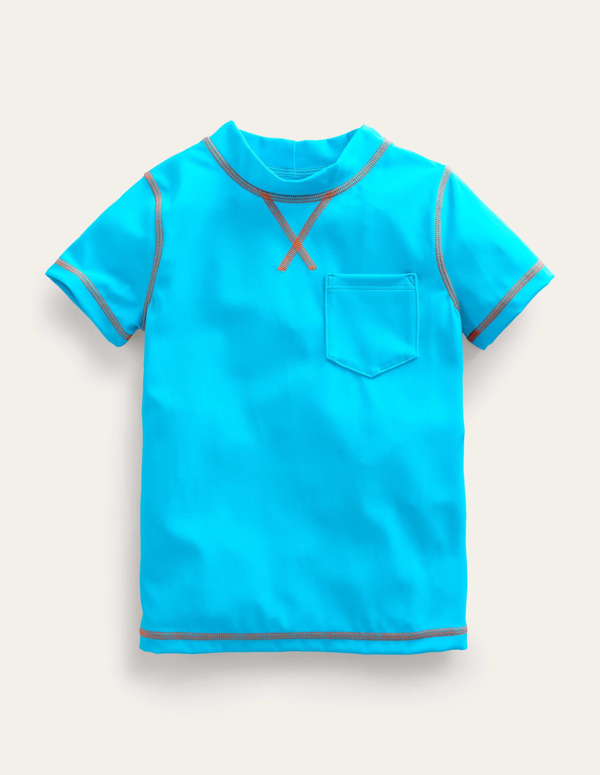 Short Sleeve Rash Guard-Cabana Blue - Image 1