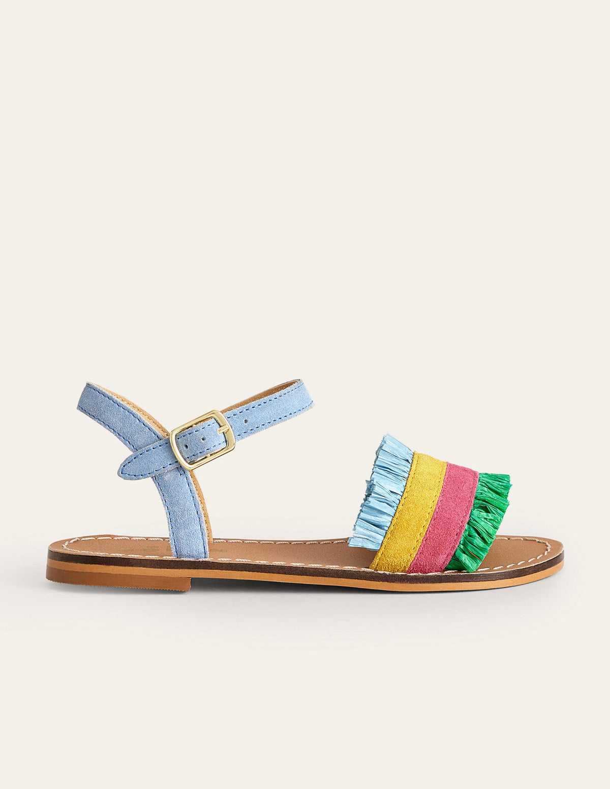 Raffia Sandals-Multi - Image 1