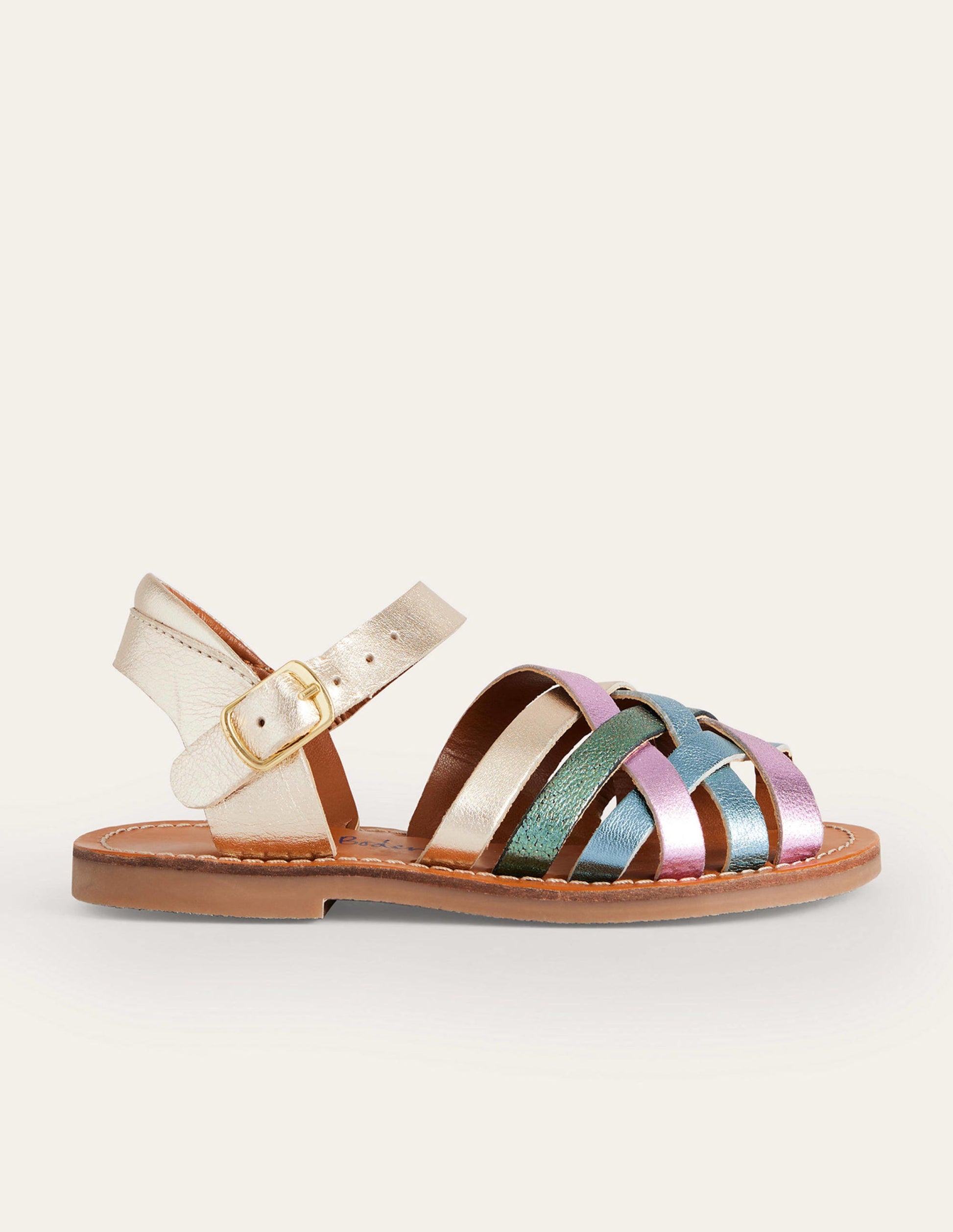 Strappy Sandals-Multi Metallic-1