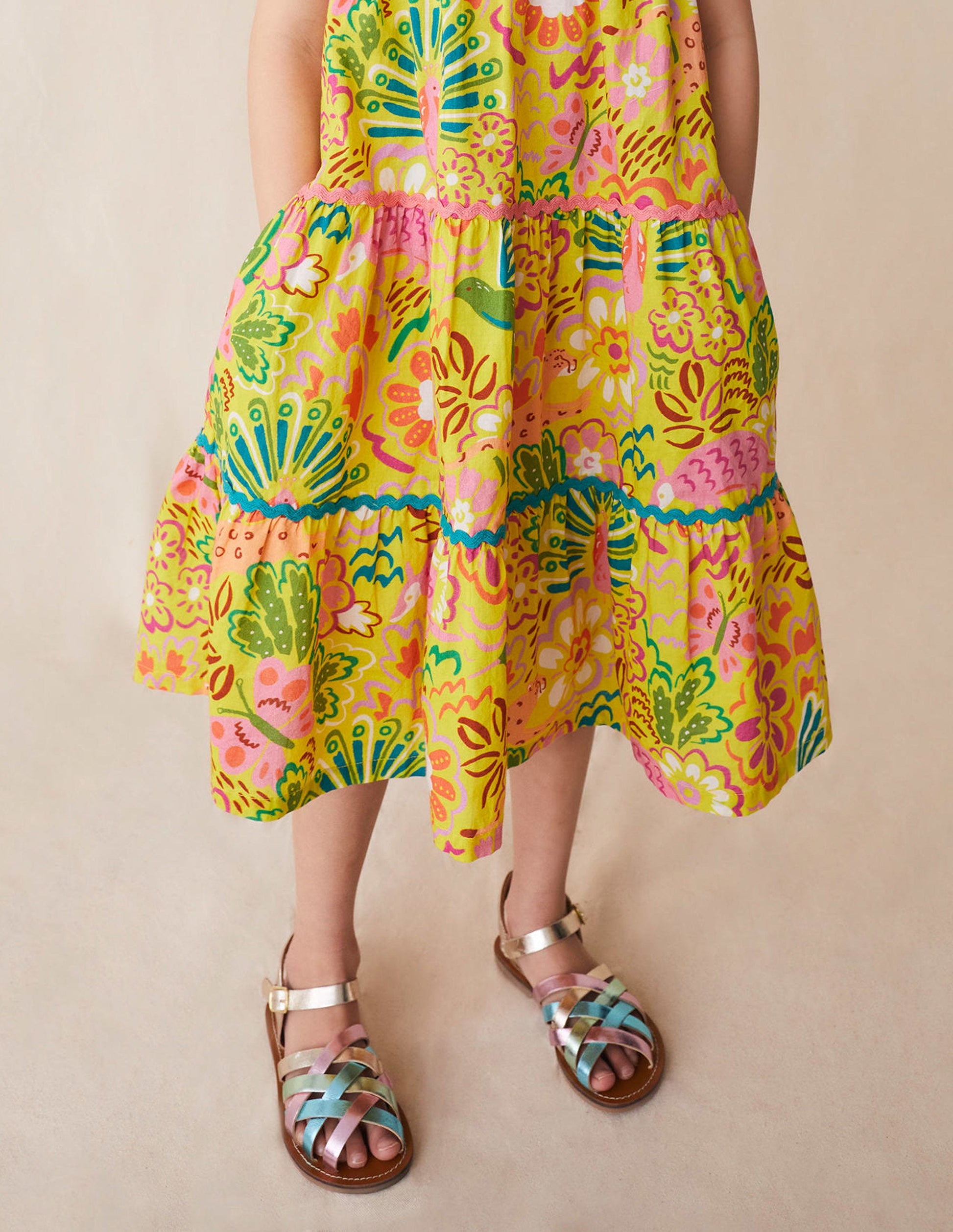 Strappy Sandals-Multi Metallic-5