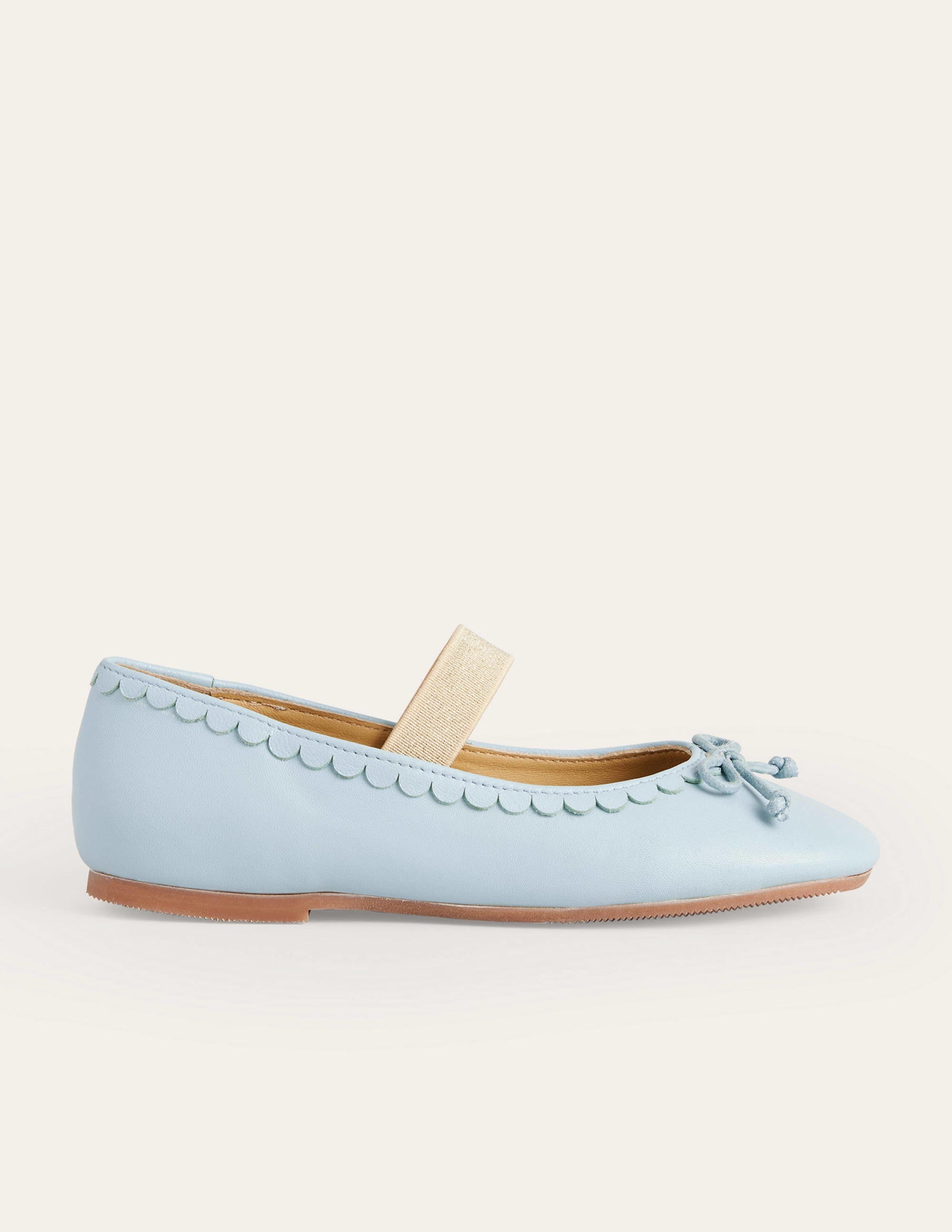 Leather Ballet Flat-Provence Blue - Image 1
