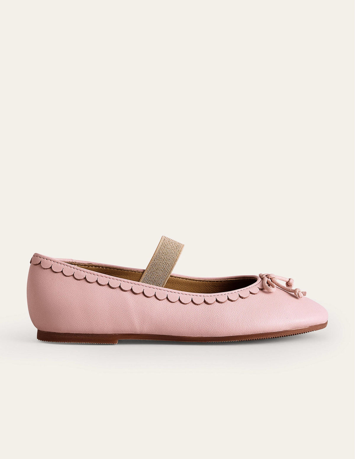 Leather Ballet Flat-Provence Dusty Pink - Image 1