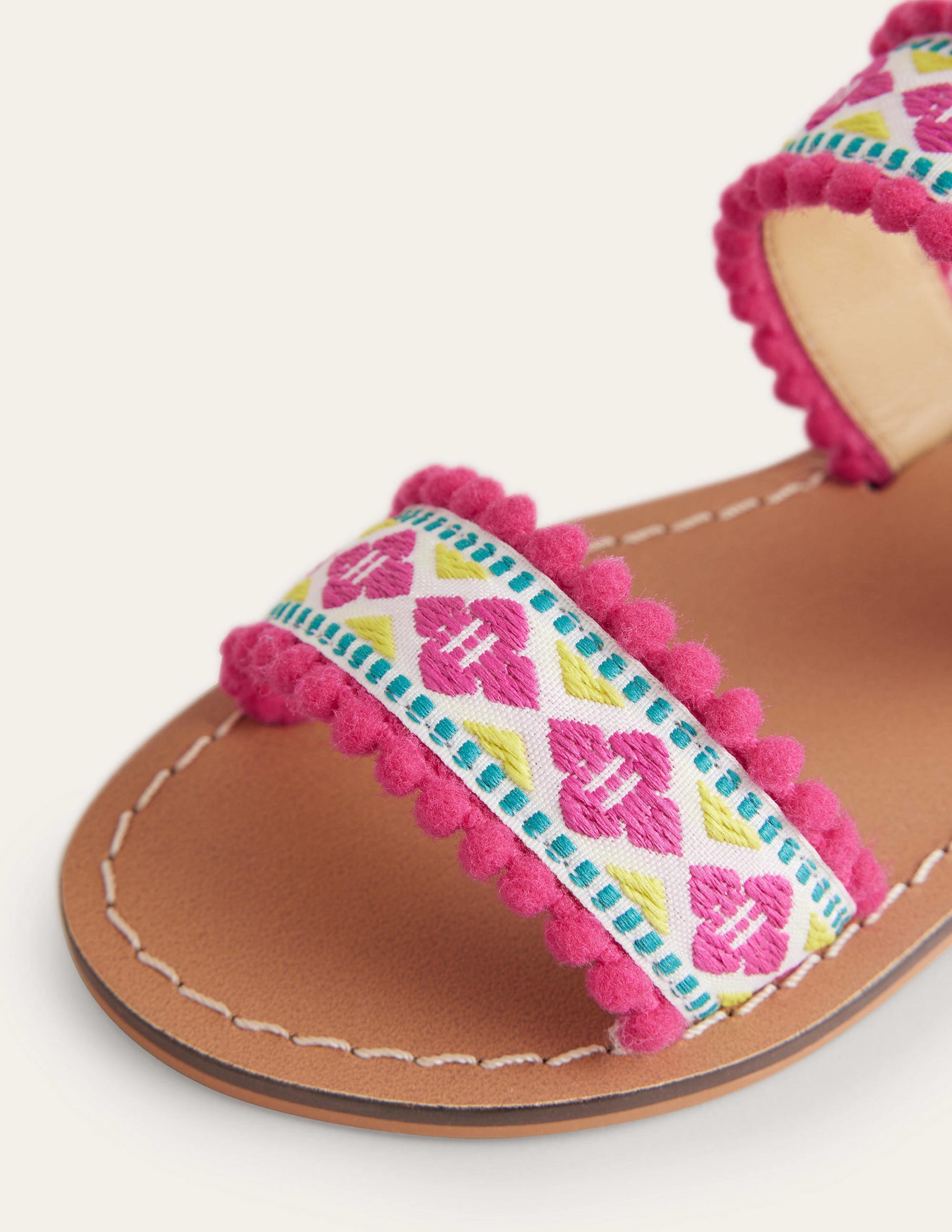 Embroidered Sandals-Multi - Image 3
