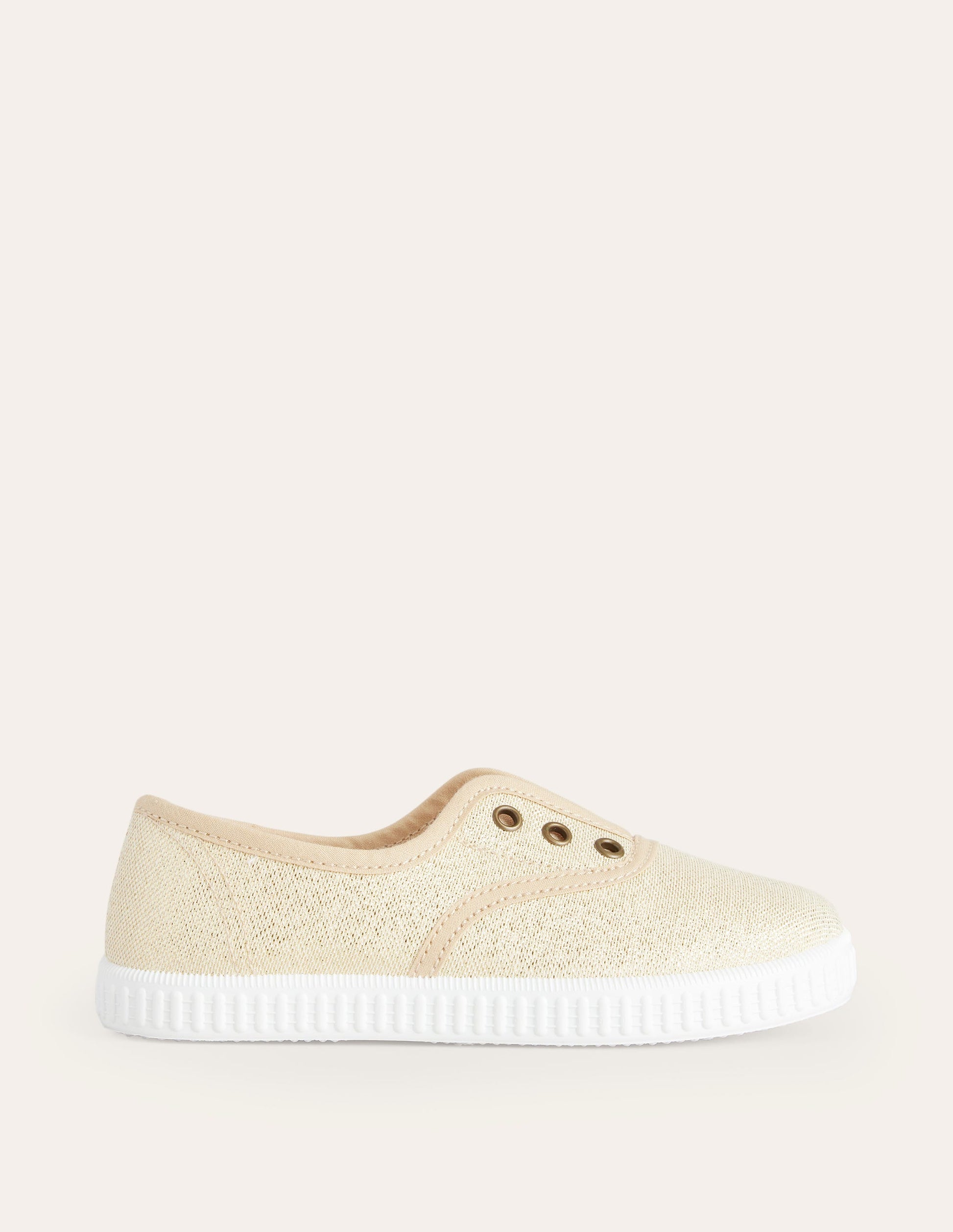 Laceless Canvas Pull-ons-Gold-1