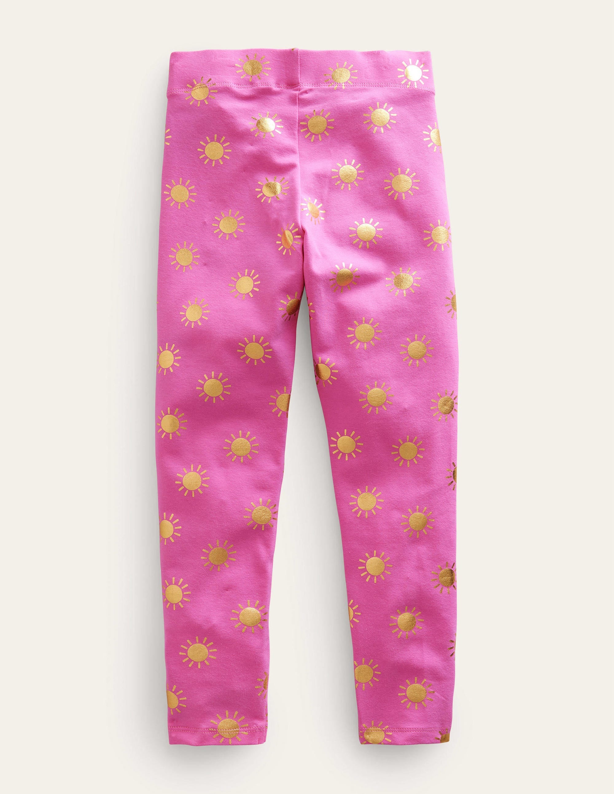 Fun Leggings-Tickled Pink/Gold Suns - Image 2