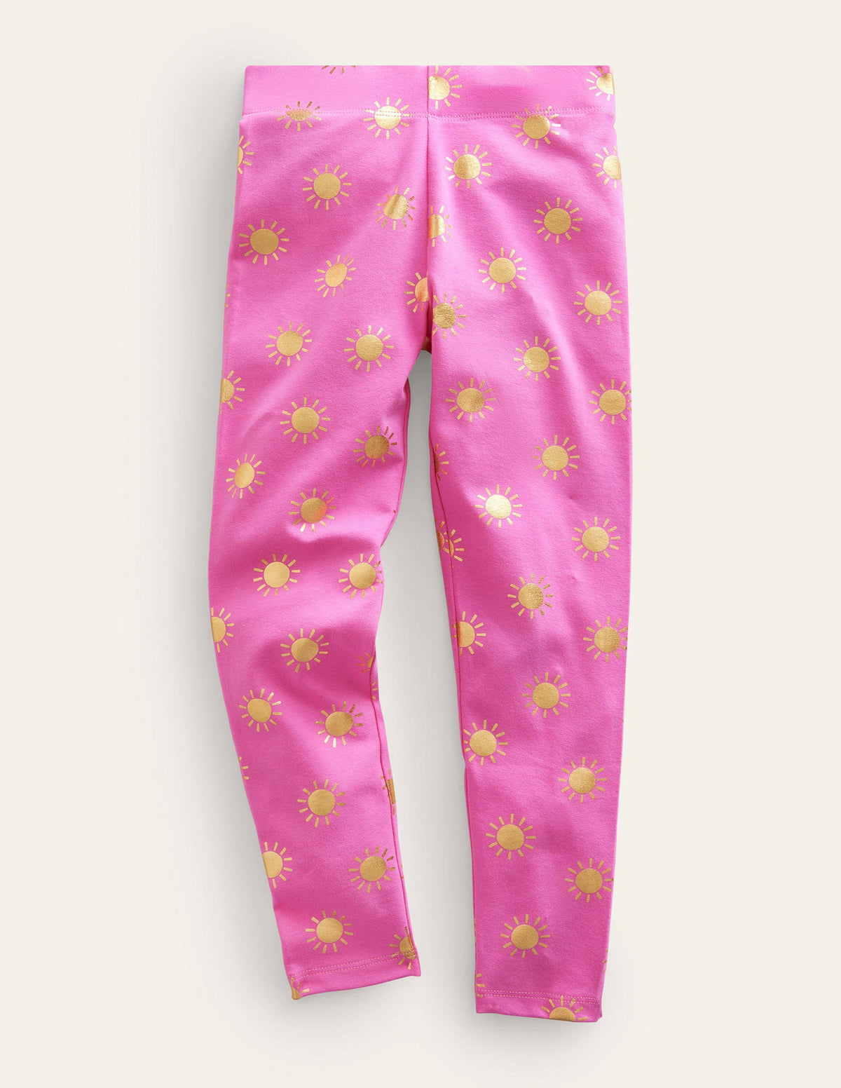 Fun Leggings-Tickled Pink/Gold Suns-1