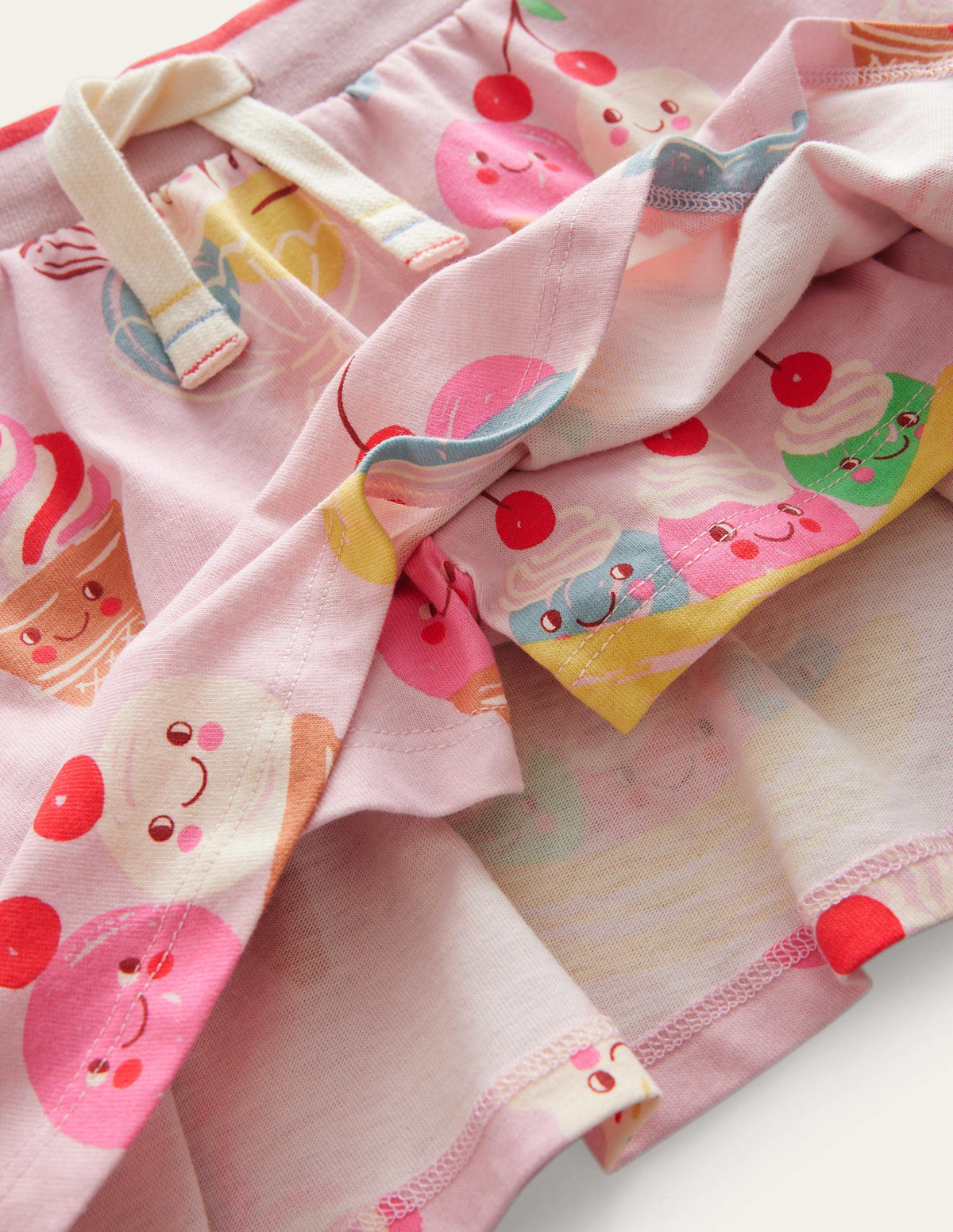 Printed Jersey Skort-Pink Ice Creams - Image 3