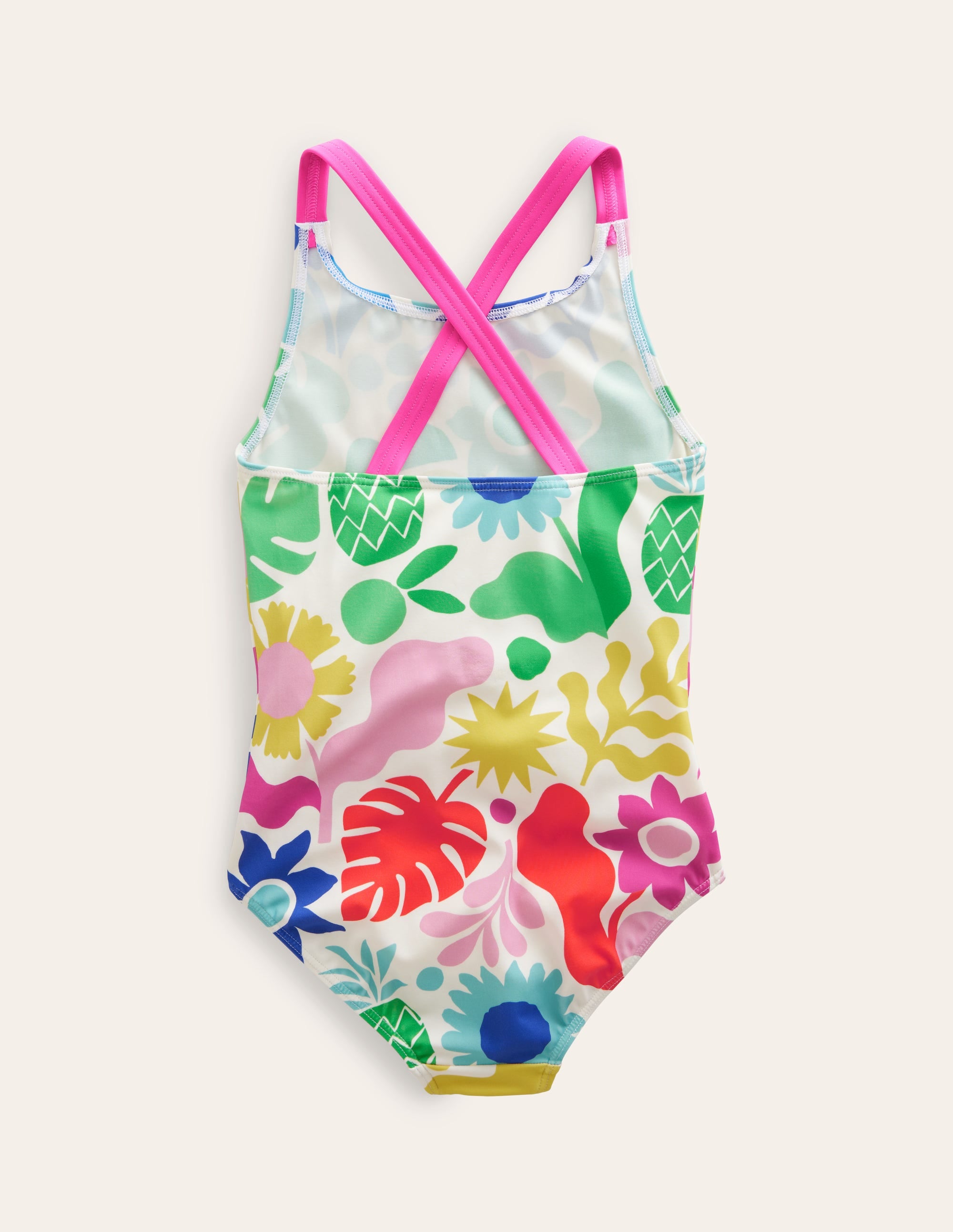 Cross-back Printed Swimsuit-Multi Geo - Image 2