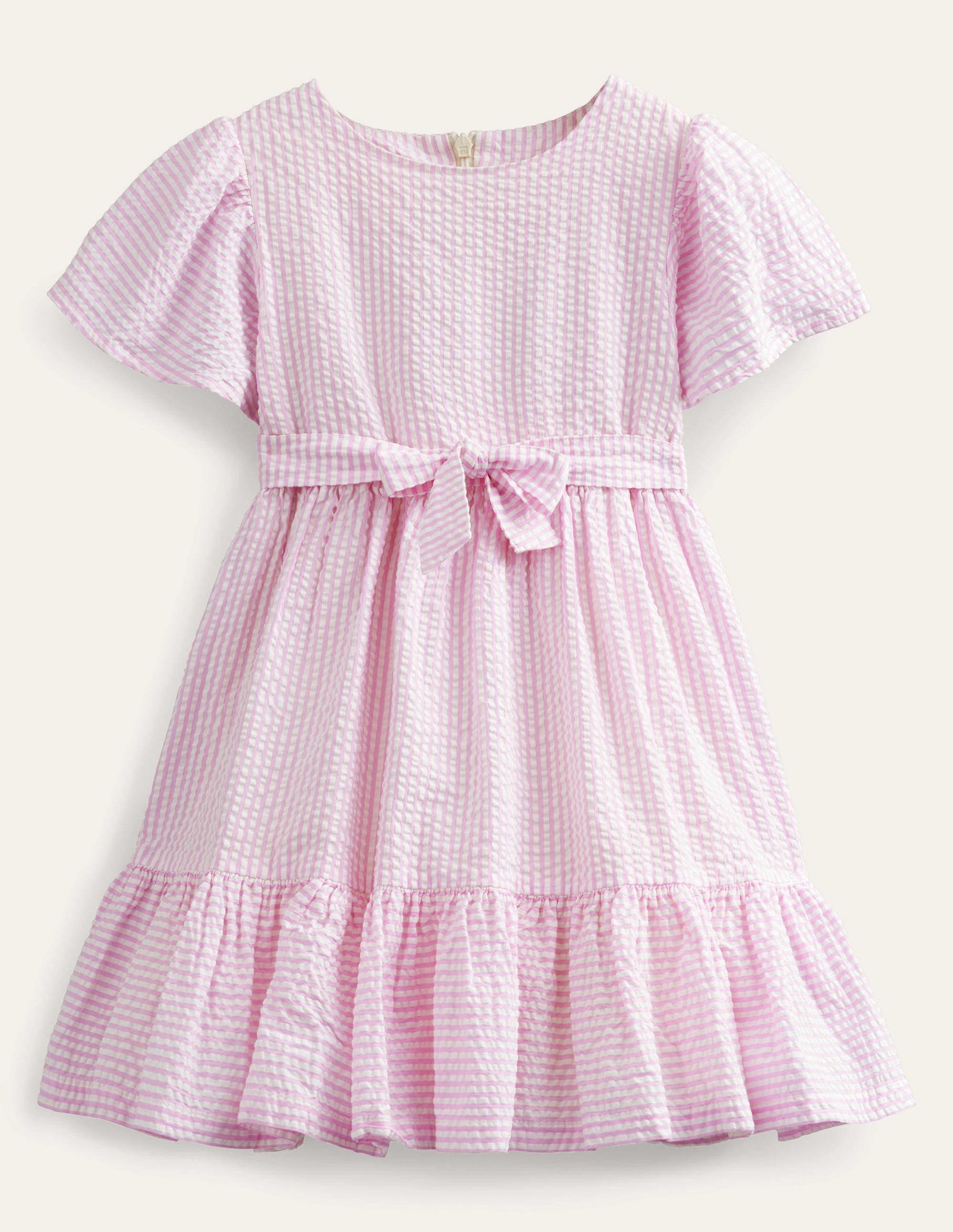 Fit & Flare Dress-Lilac Pink/Ivory - Image 1