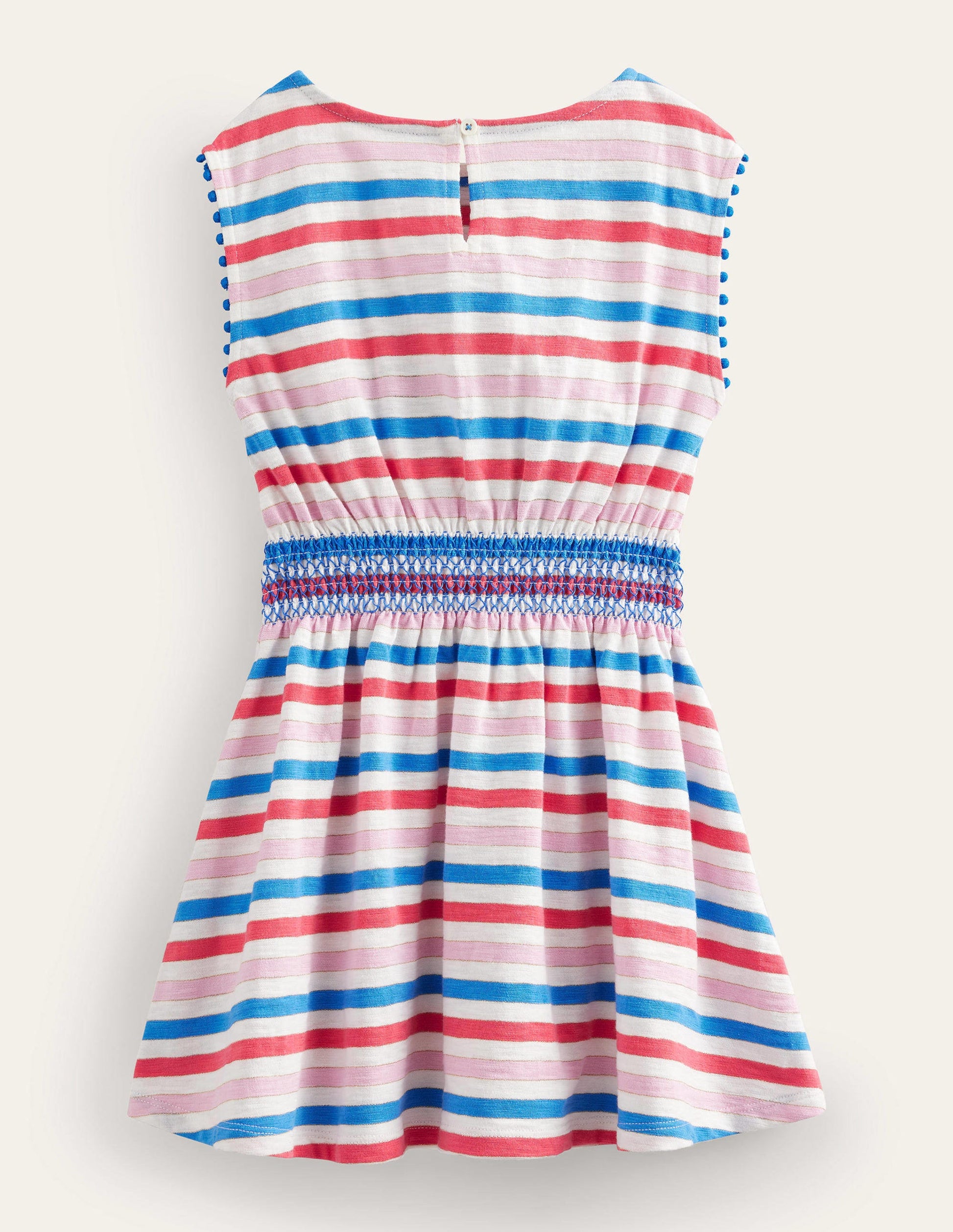 Vacation Printed Cotton Dress-Strawberry Tart Red/Lilac Pink-2