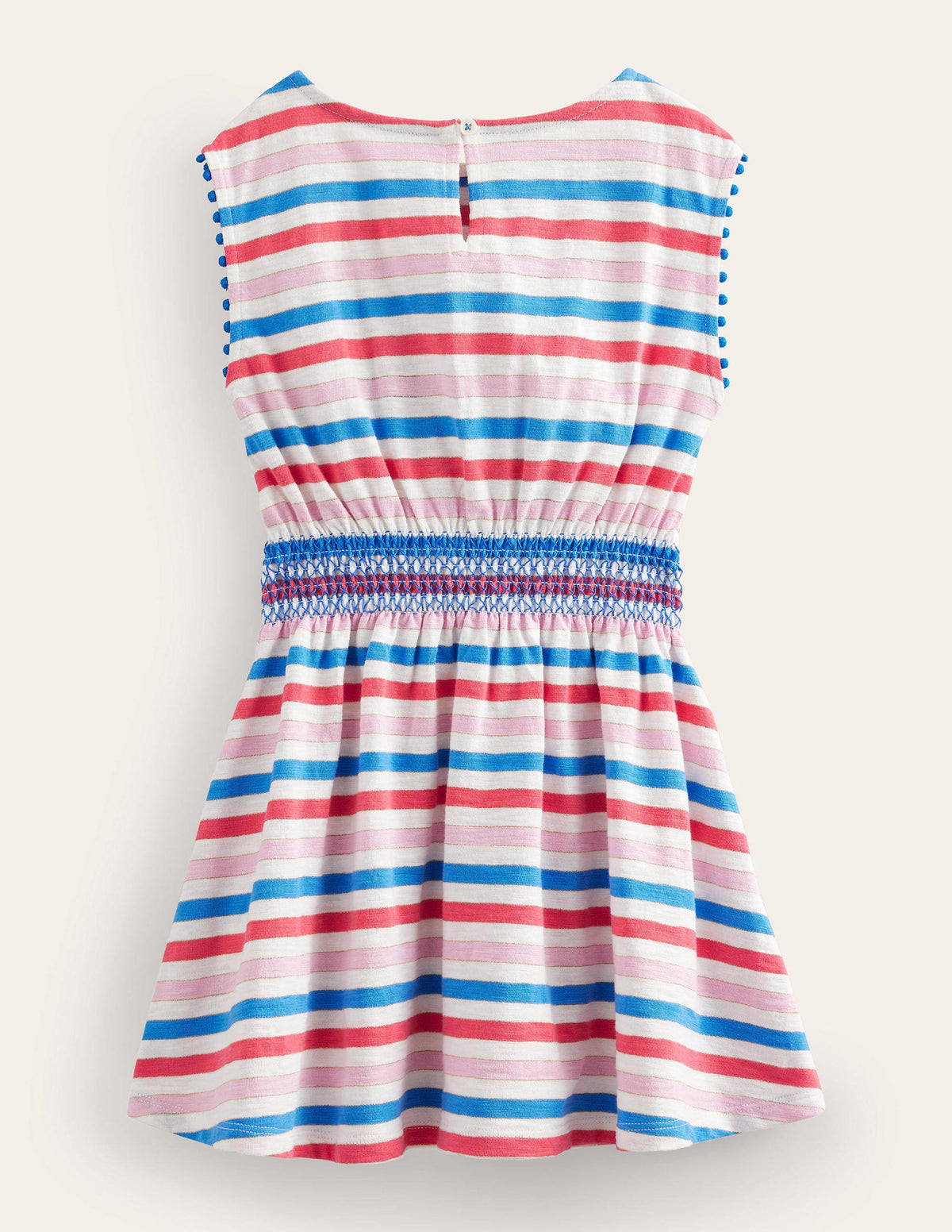 Vacation Printed Cotton Dress-Strawberry Tart Red/Lilac Pink - Image 2