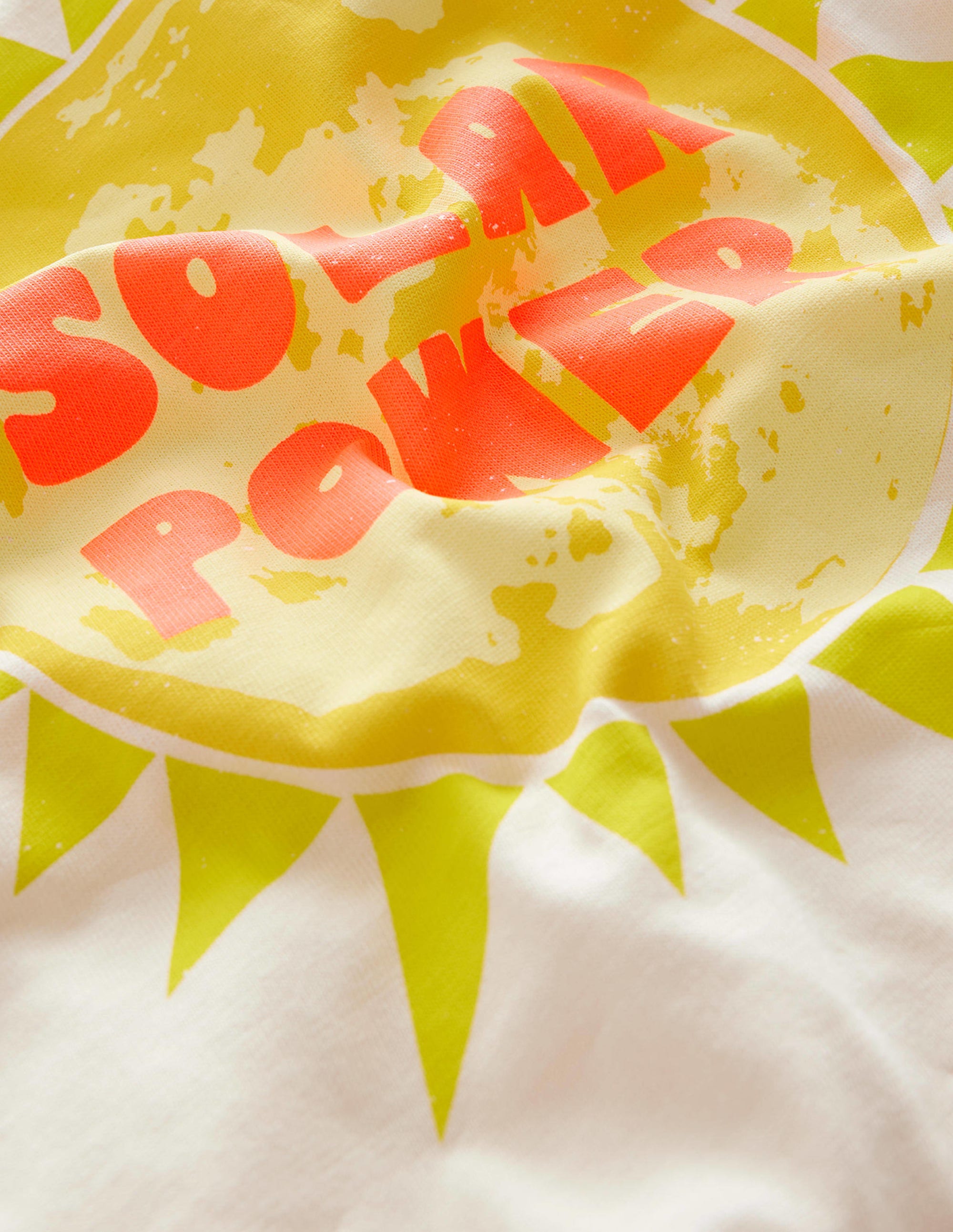 Printed Graphic T-Shirt-White Solar Power - Image 3