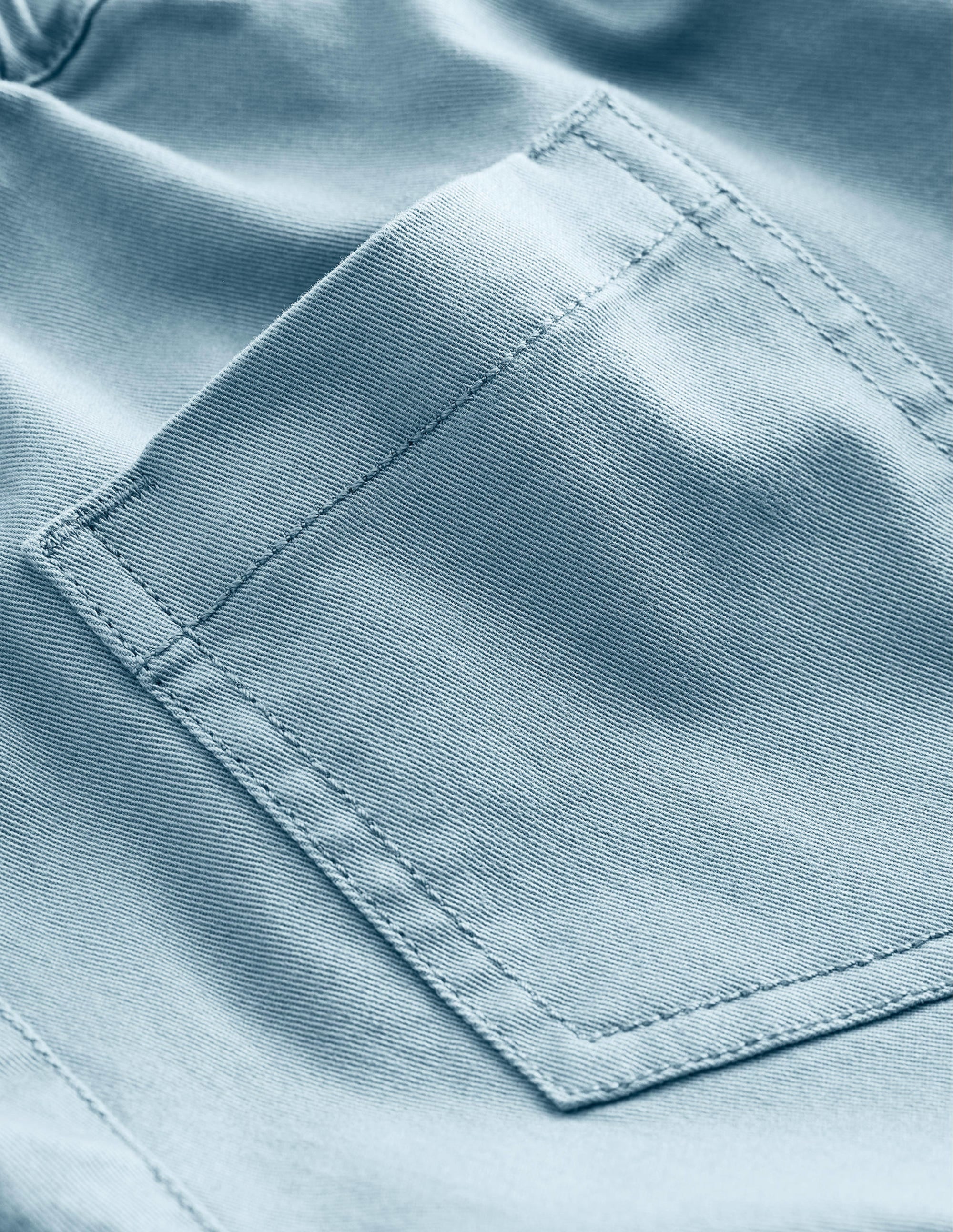 Pull-On Twill Pants-Soft Bluebell - Image 3
