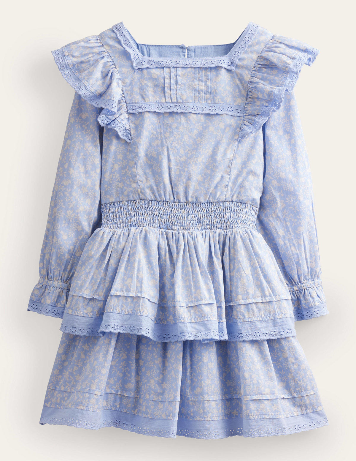 Woven Lace Dress-Brunnera Blue - Image 1