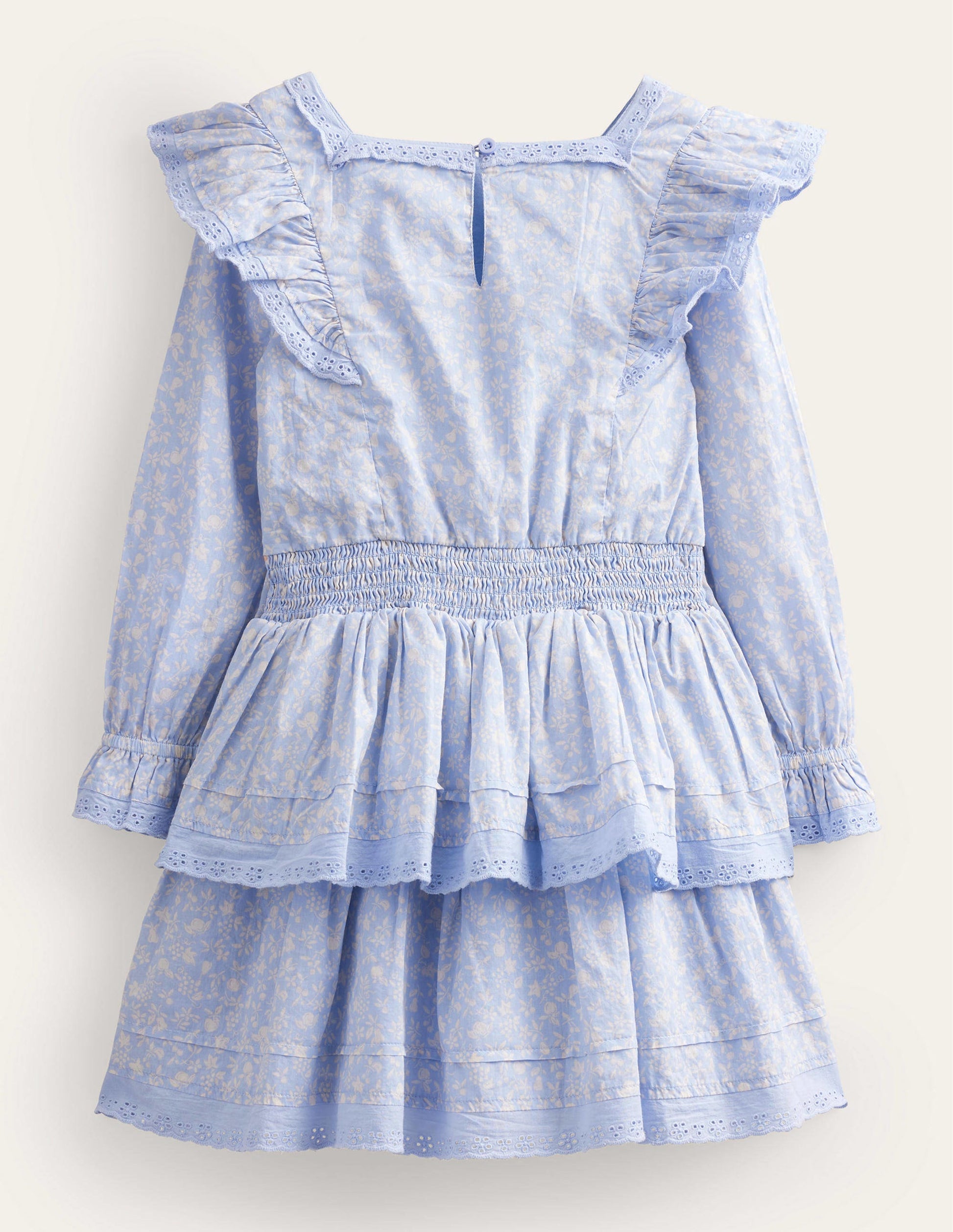 Woven Lace Dress-Brunnera Blue-2