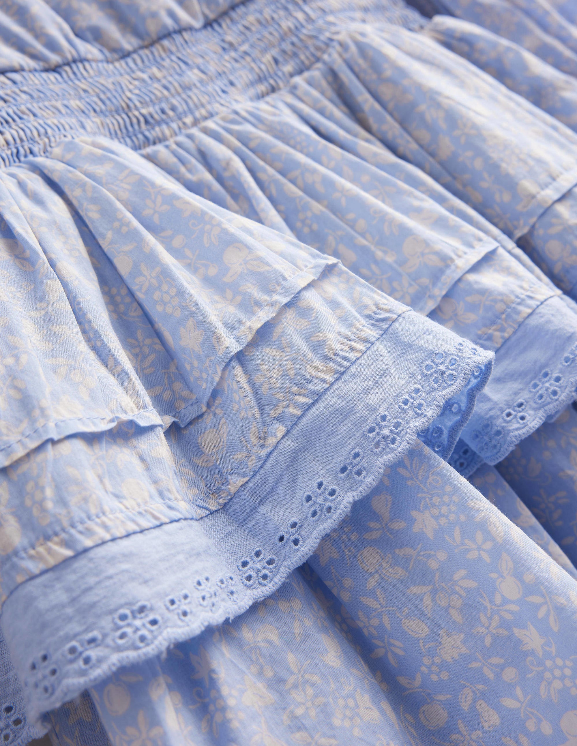 Woven Lace Dress-Brunnera Blue - Image 3