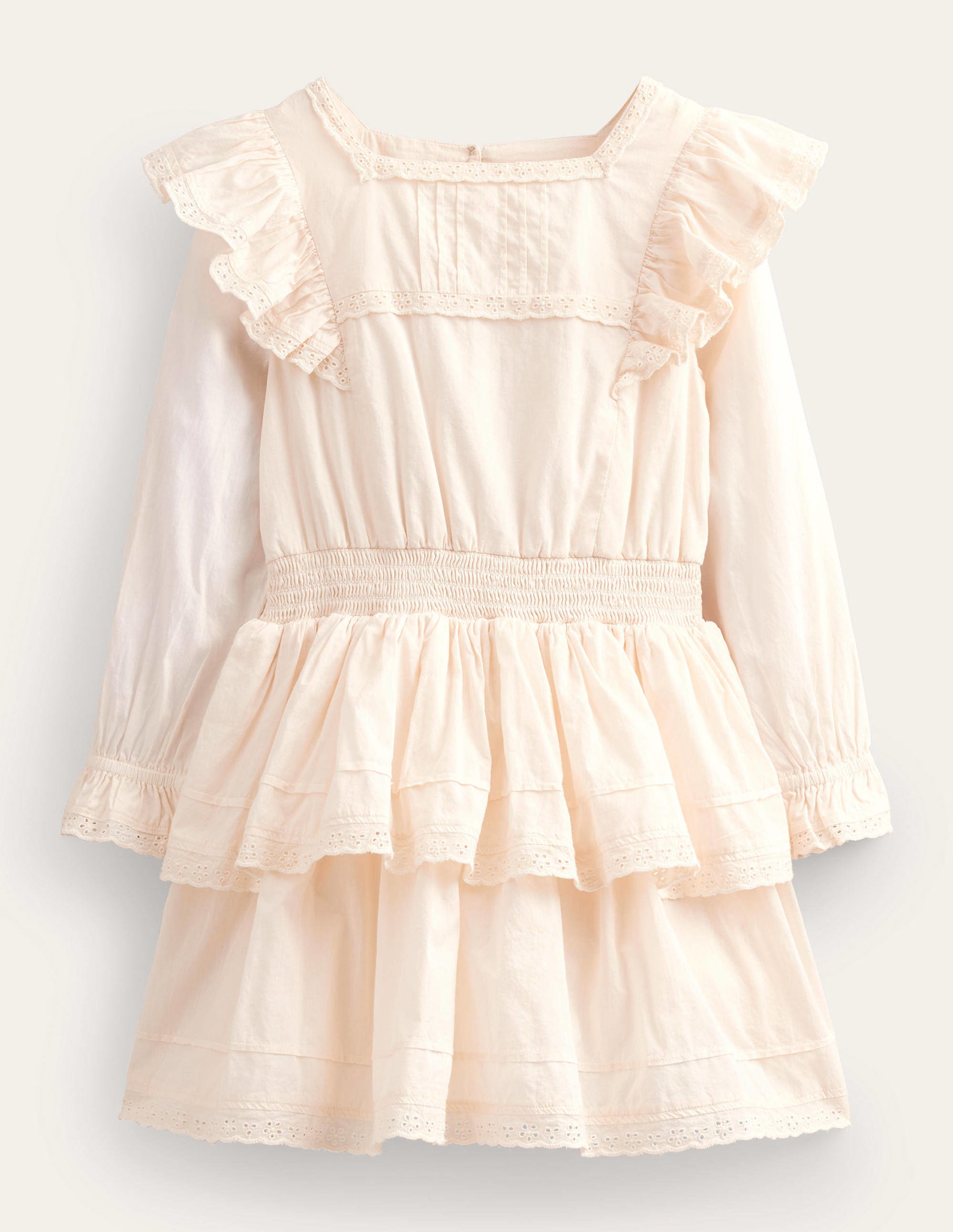 Woven Lace Dress-Ivory - Image 1