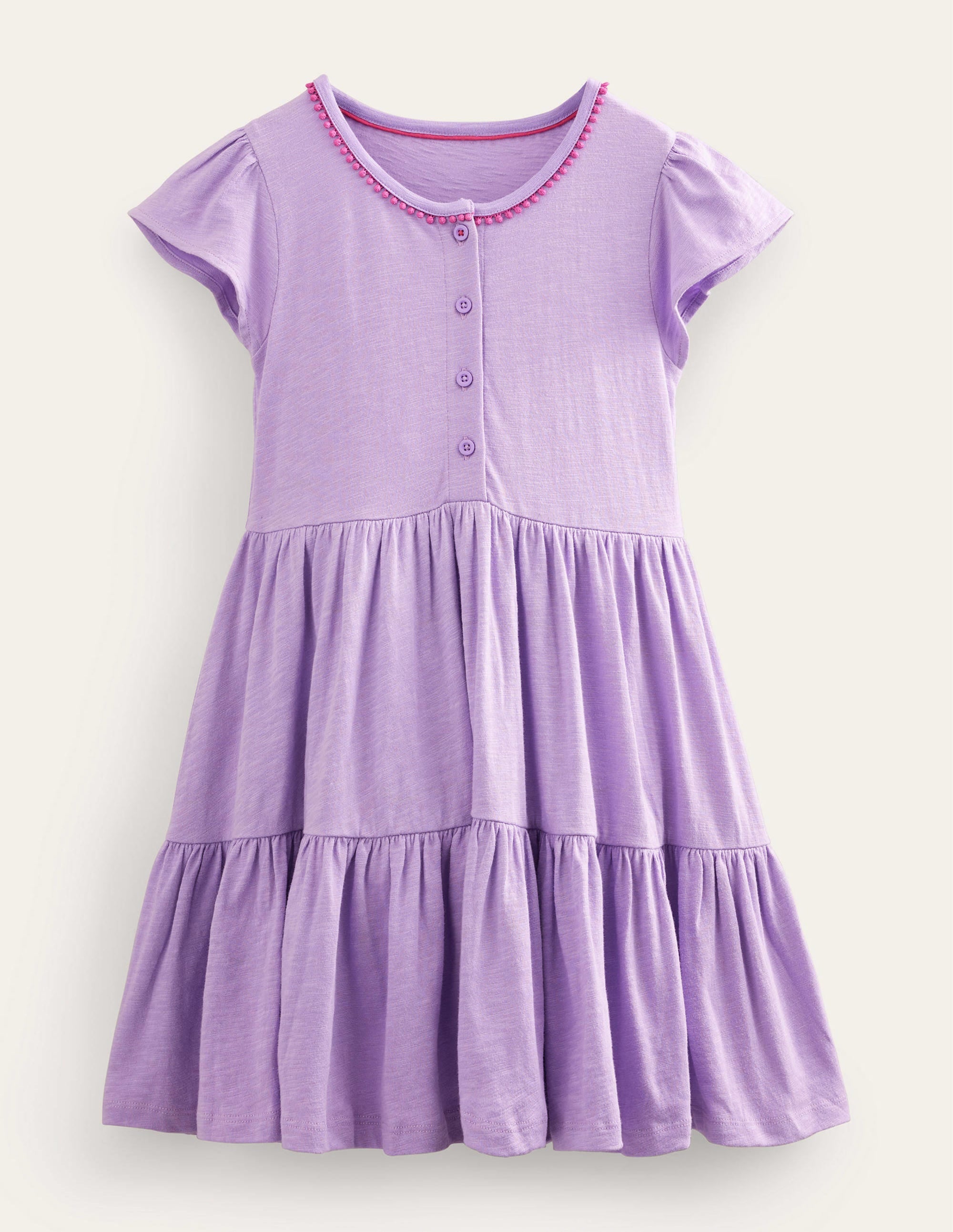 Jersey Twirly Dress-Pretty Lavender - Image 1