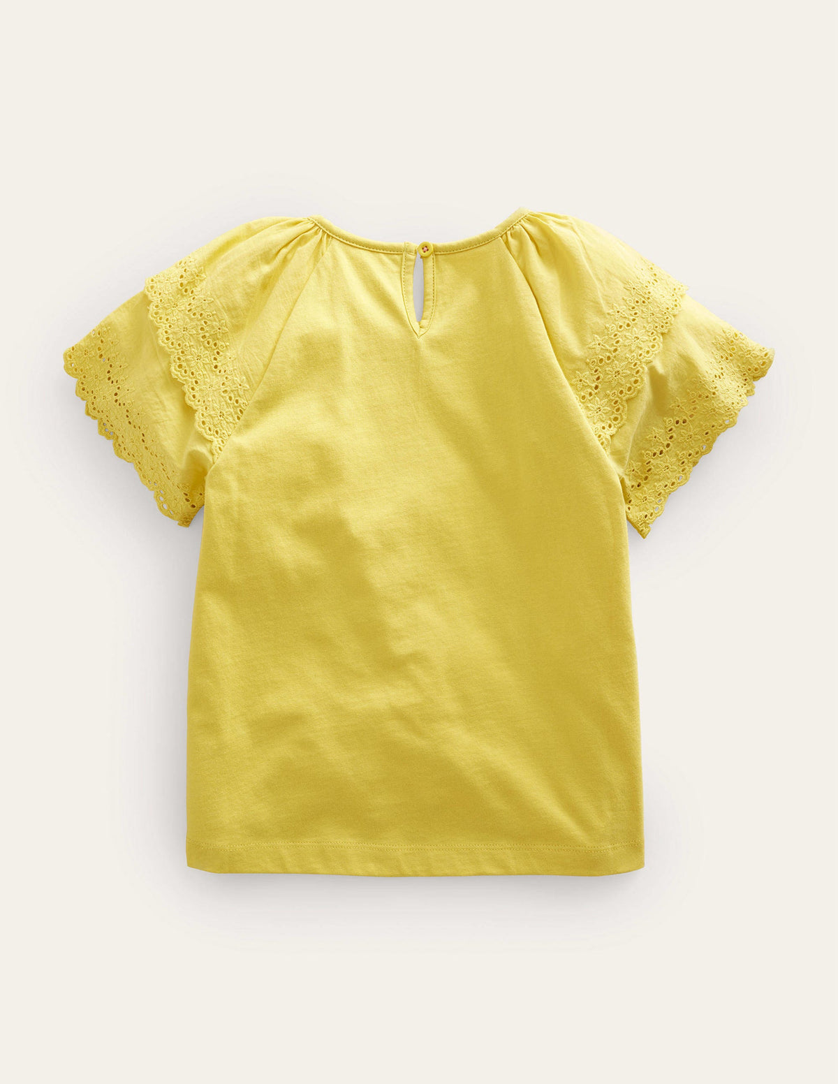 Broderie Mix T-shirt-Buttercup Yellow-2